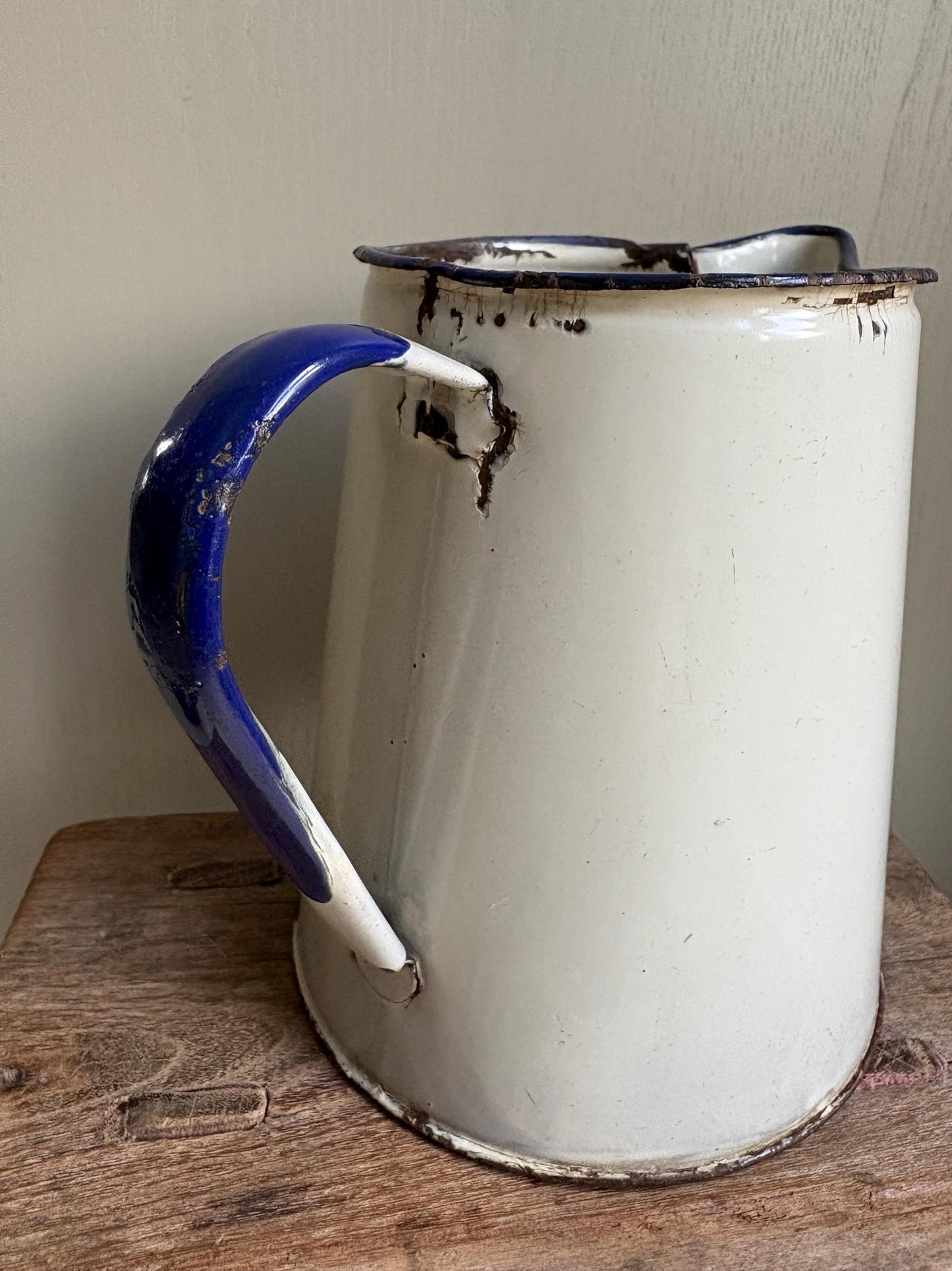 Vintage Enamel Jug.