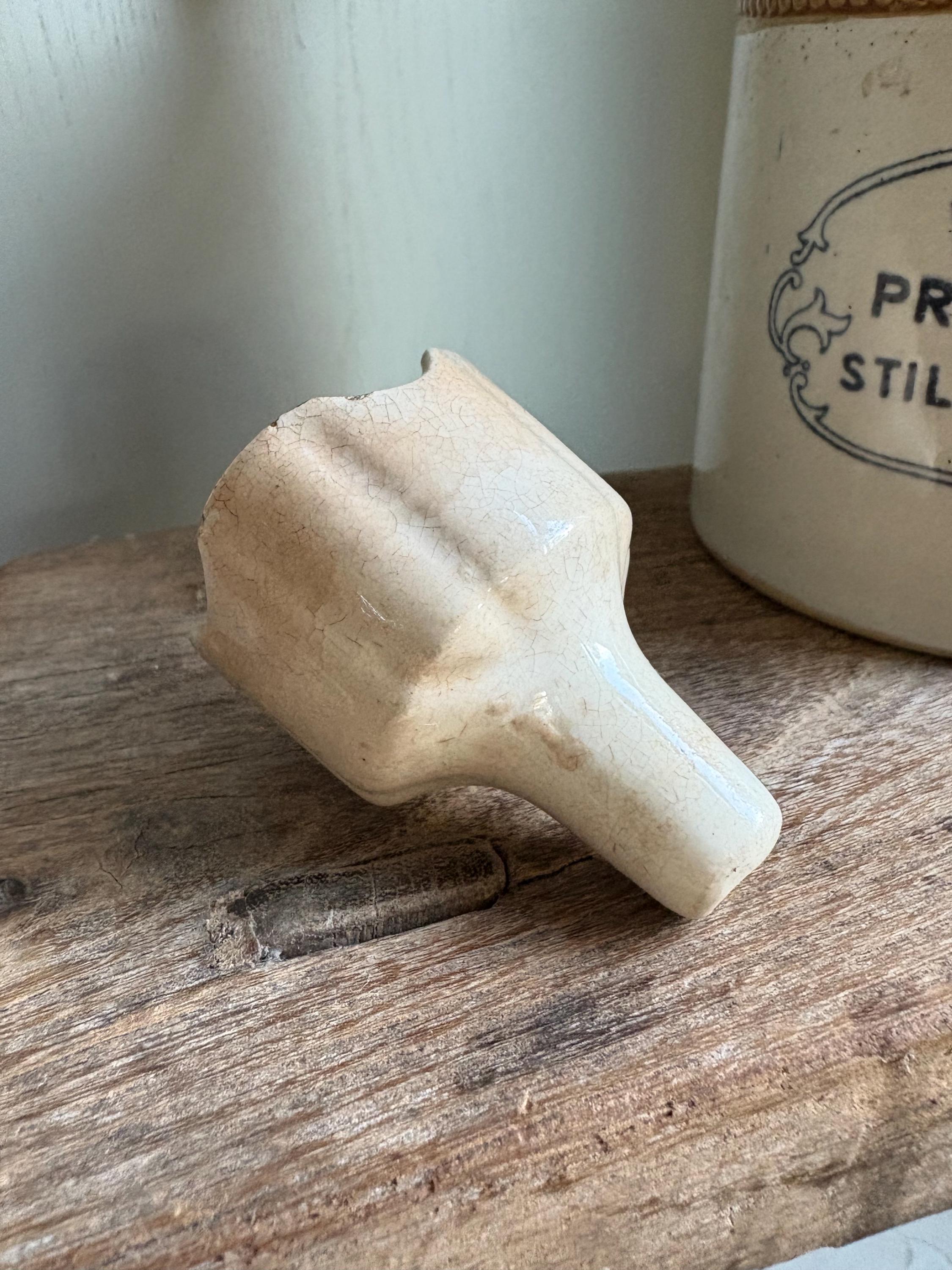 Vintage Ironstone Pie Funnel: Rustic Kitchenalia Decor