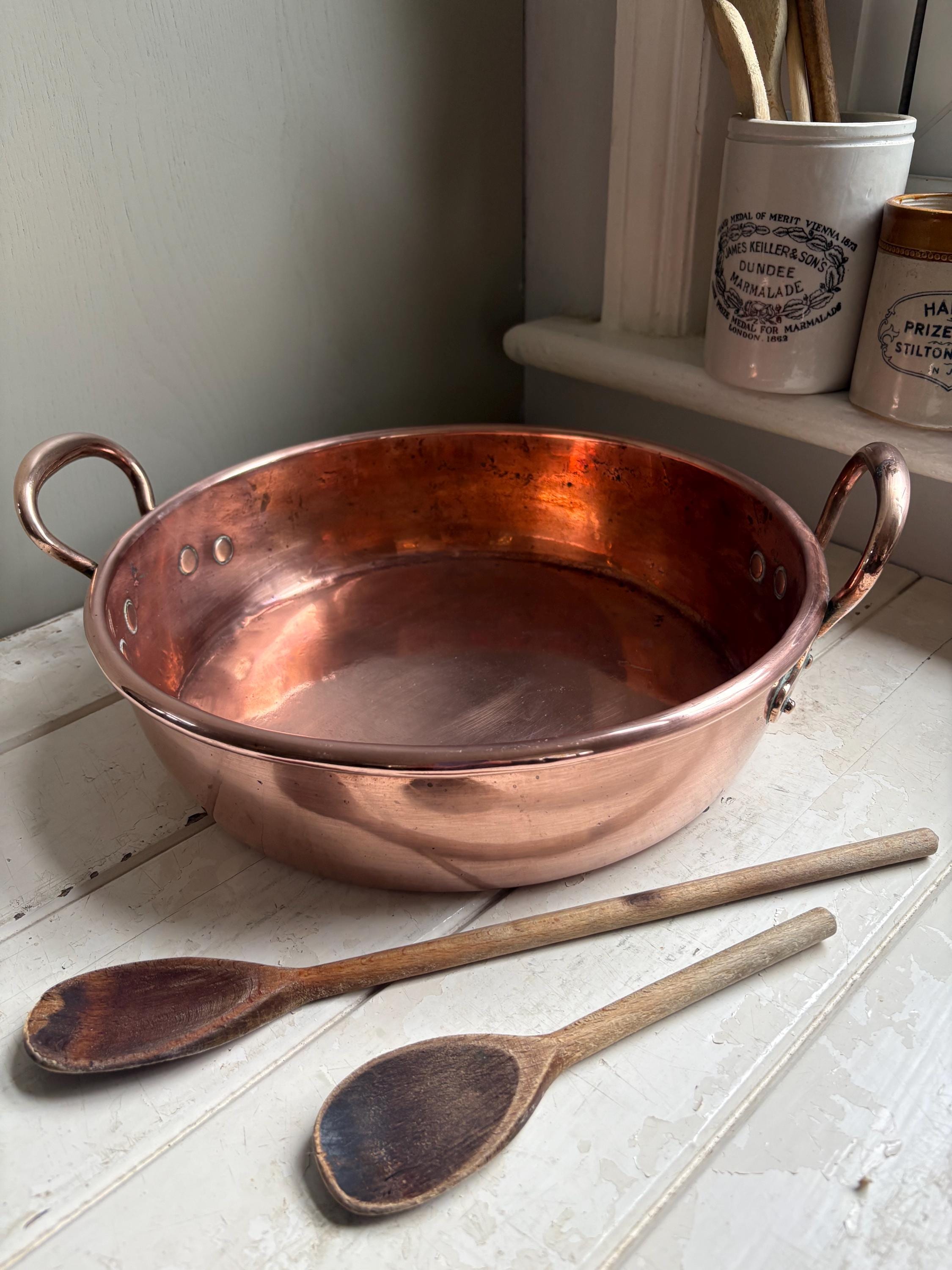 Copper Pan, Copper Preserving Pan, Vintage Kitchenalia