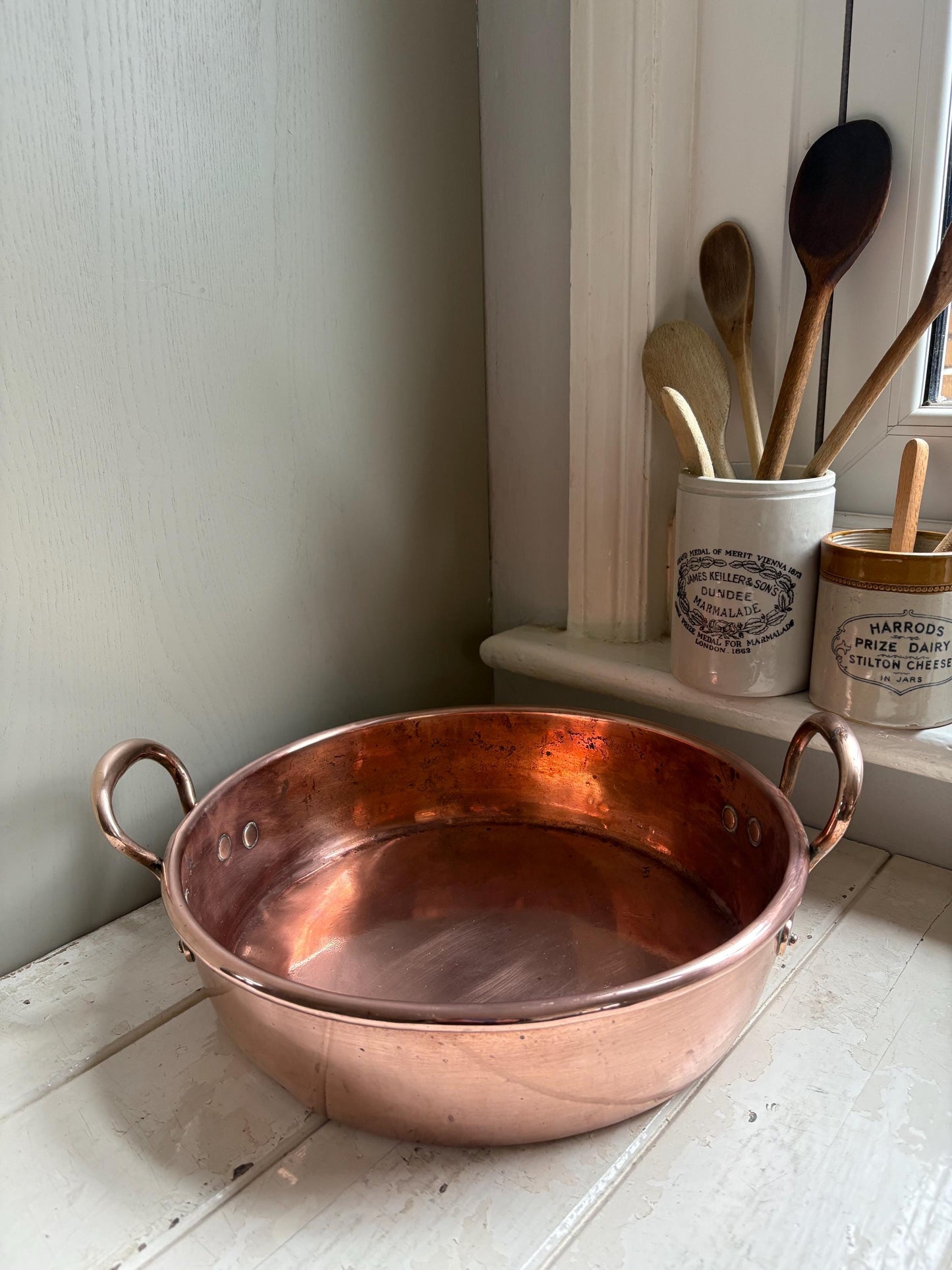 Copper Pan, Copper Preserving Pan, Vintage Kitchenalia