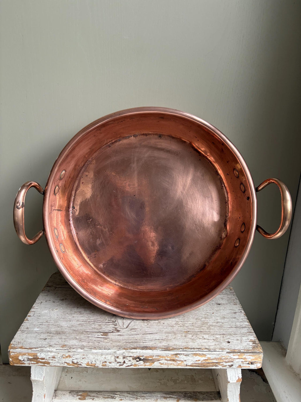 Copper Pan, Copper Preserving Pan, Vintage Kitchenalia