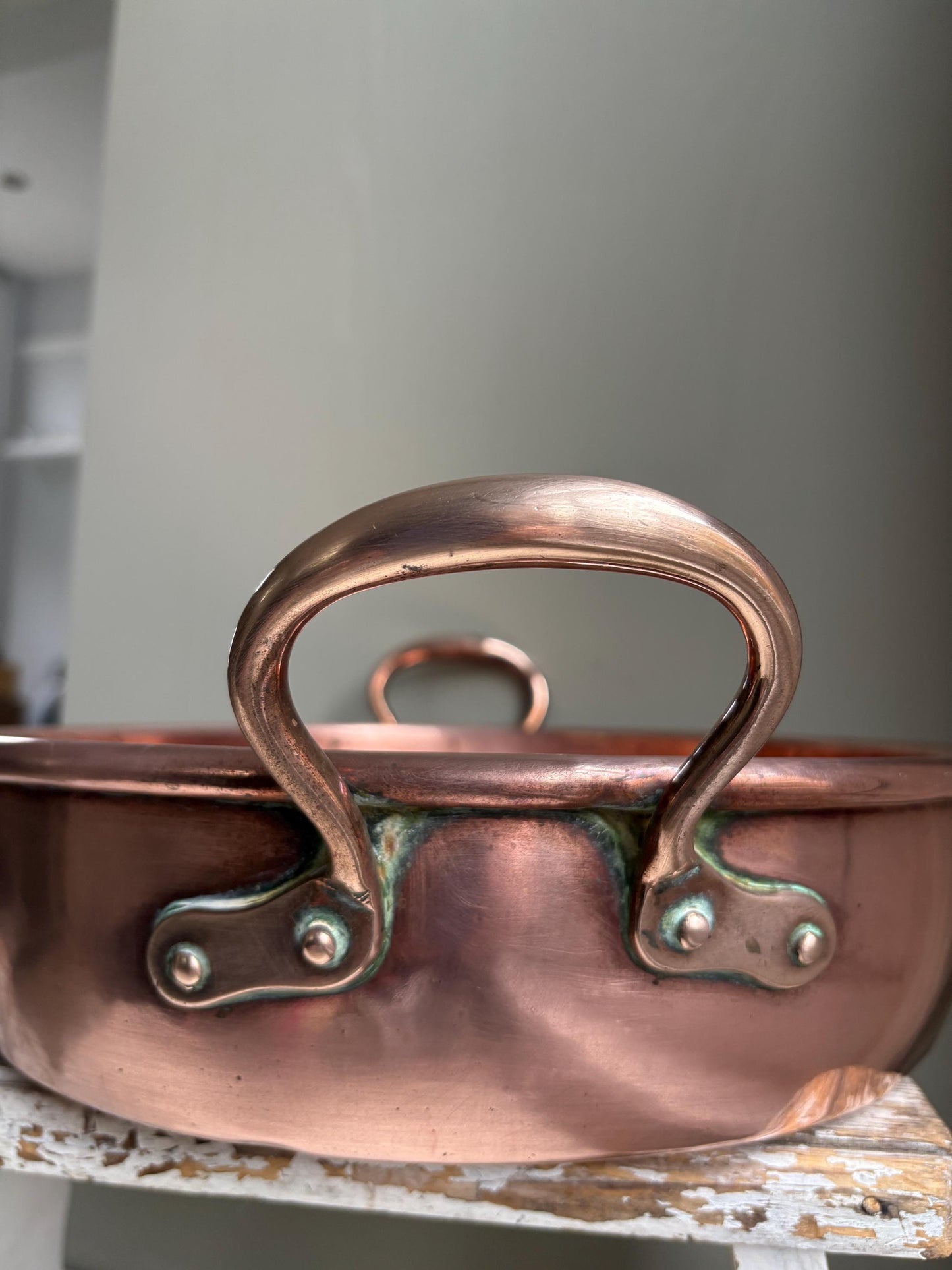 Copper Pan, Copper Preserving Pan, Vintage Kitchenalia