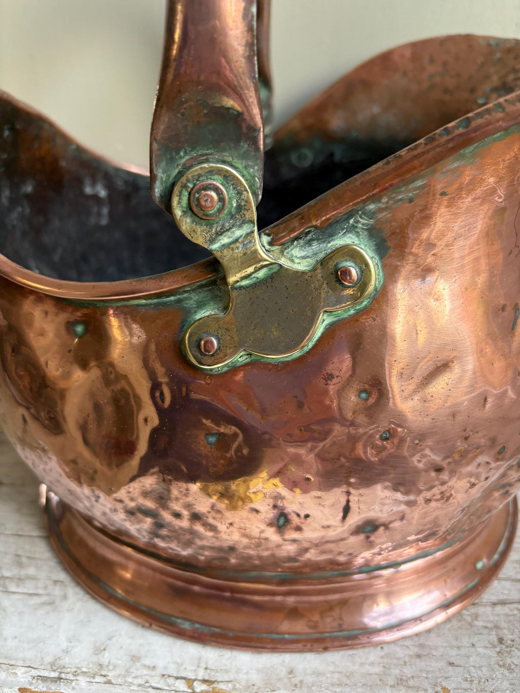 Small Copper Coal Bucket