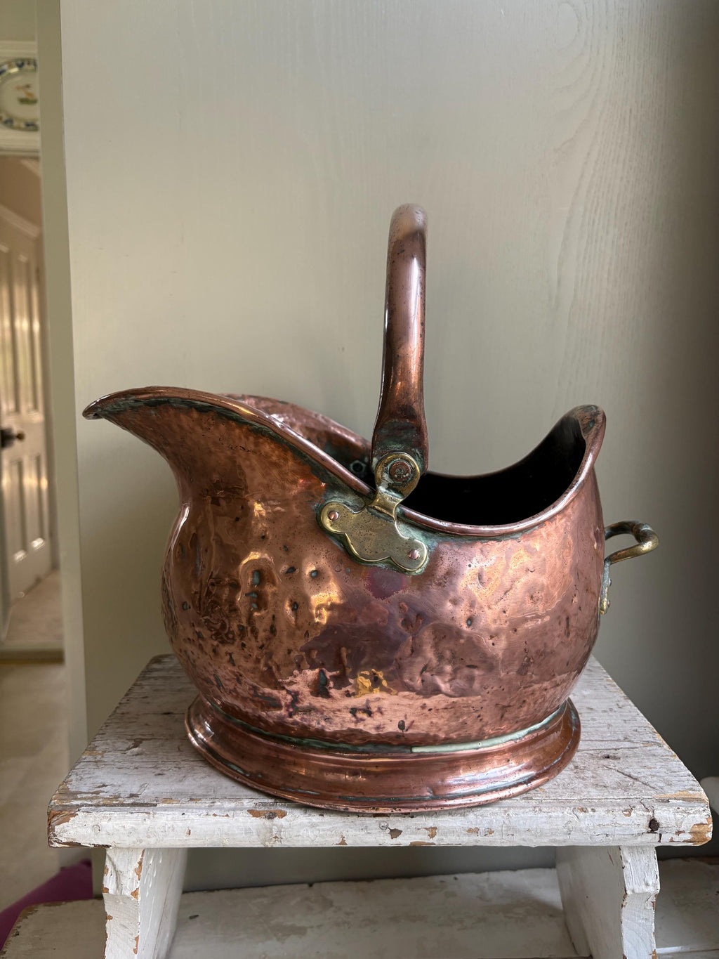 Small Copper Coal Bucket