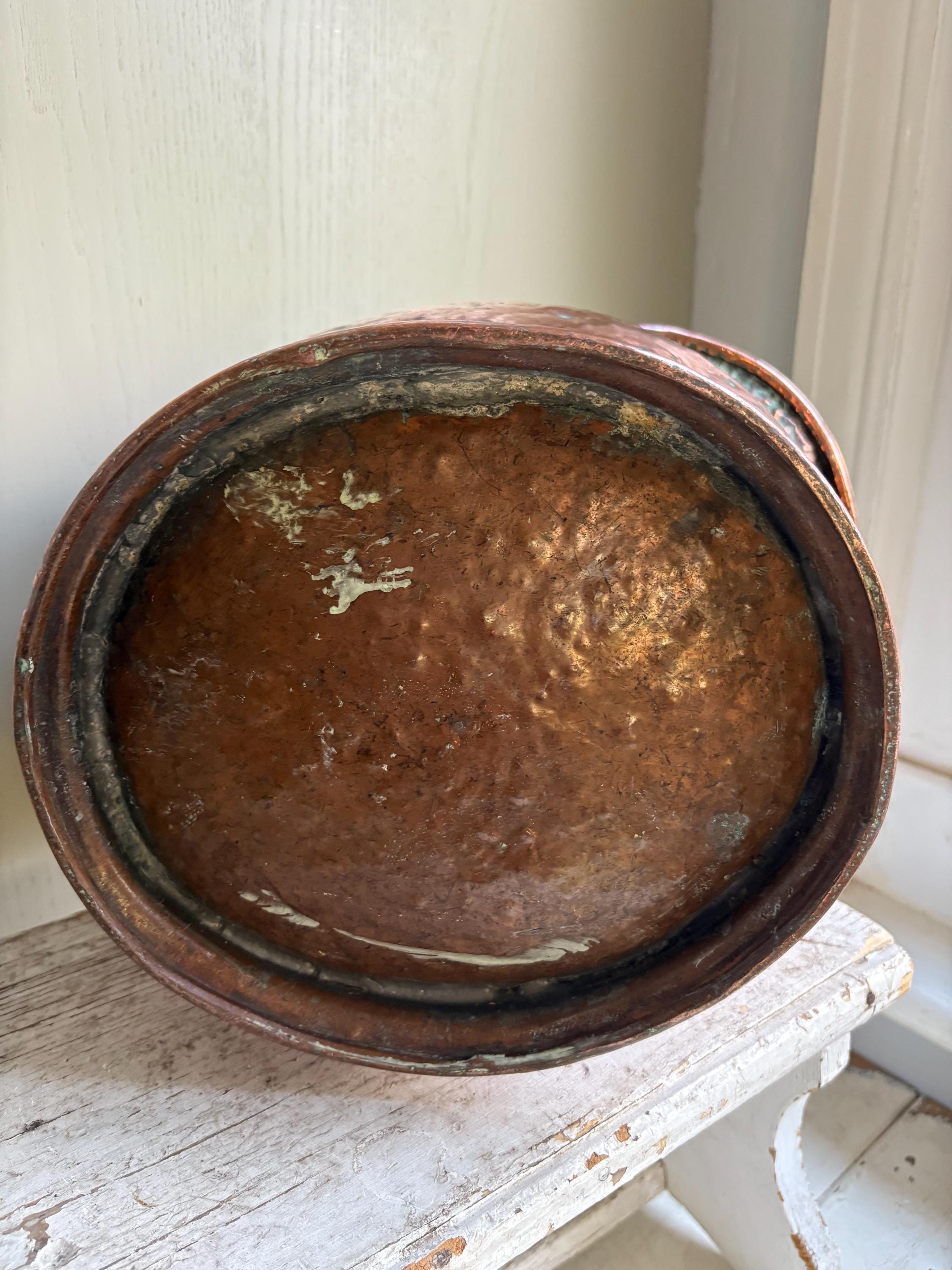 Small Copper Coal Bucket