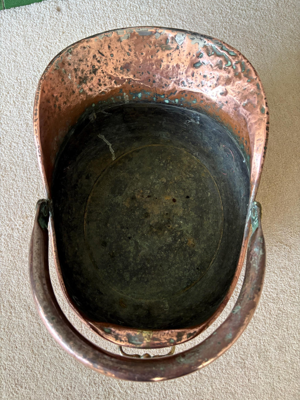 Small Copper Coal Bucket