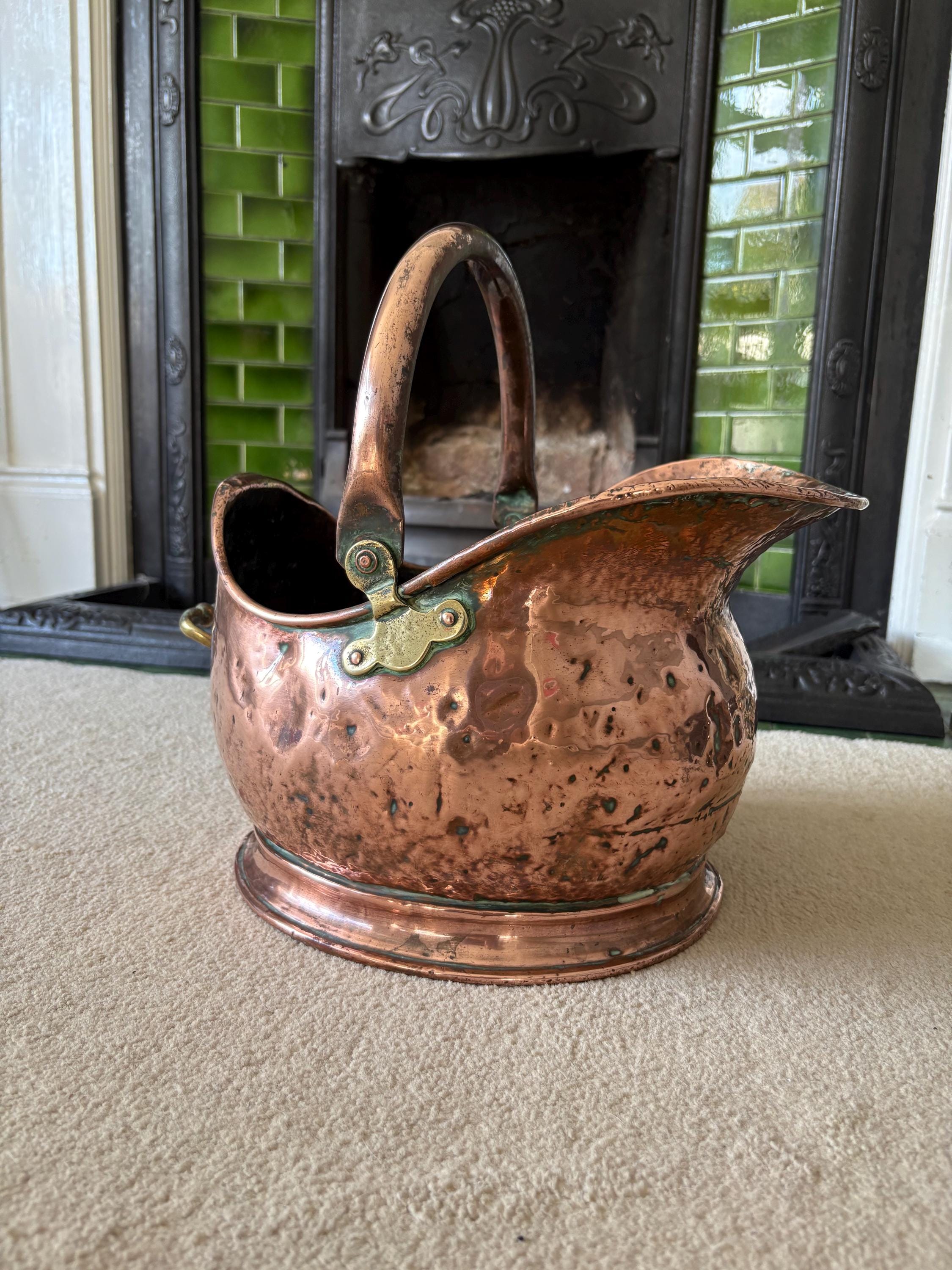 Small Copper Coal Bucket