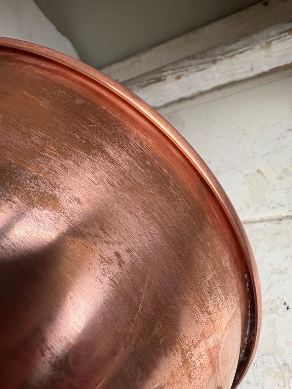 Vintage Copper Mixing Bowl, Kitchenalia