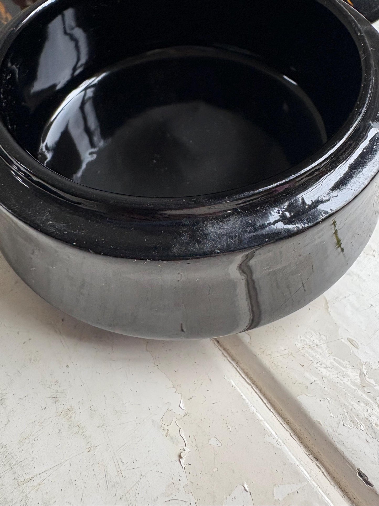 Vintage Black Lacquerware Trinket Boxes: Goldfish Design, Pair