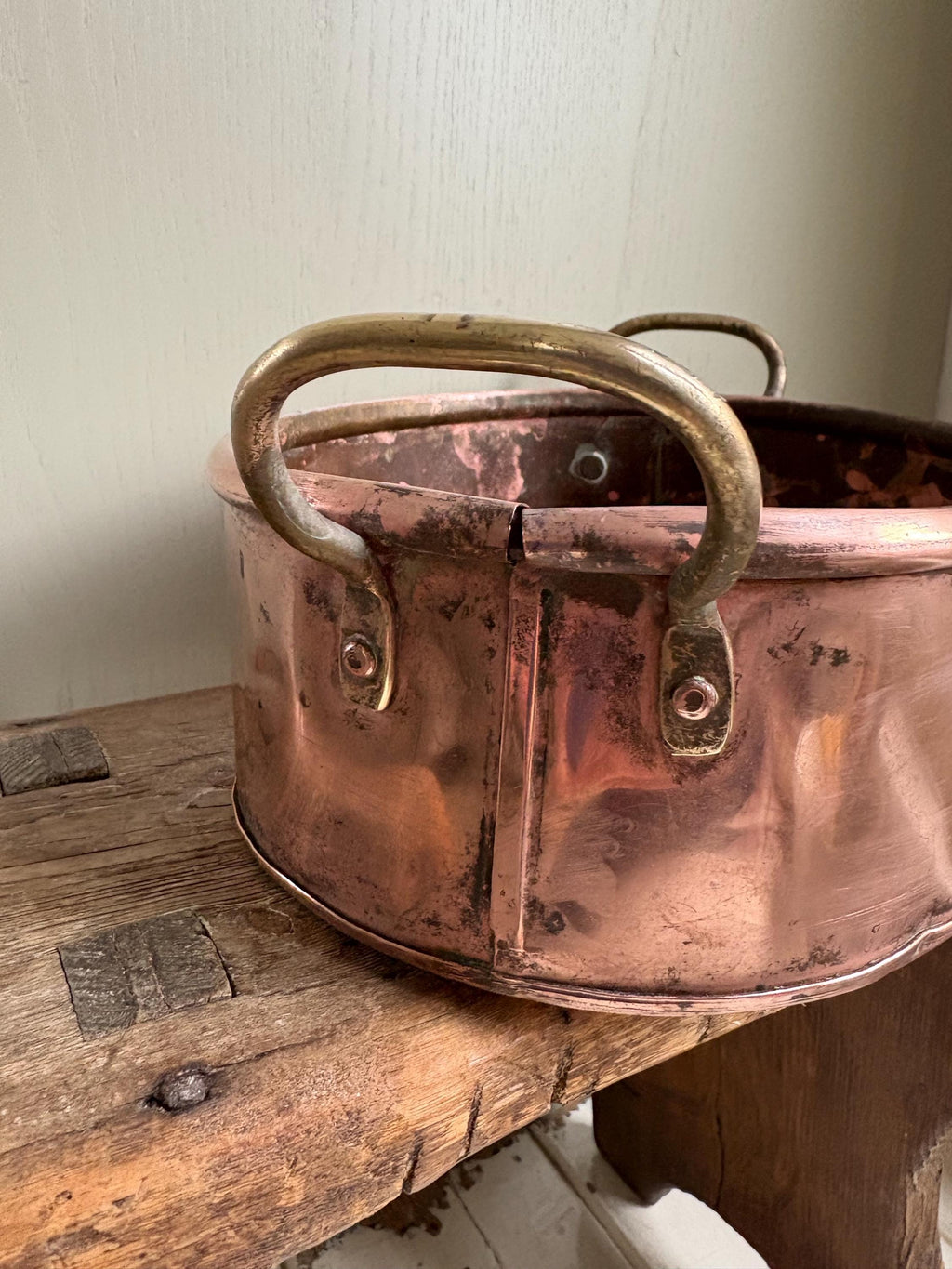 Small Oval Copper Planter, Copper Pan