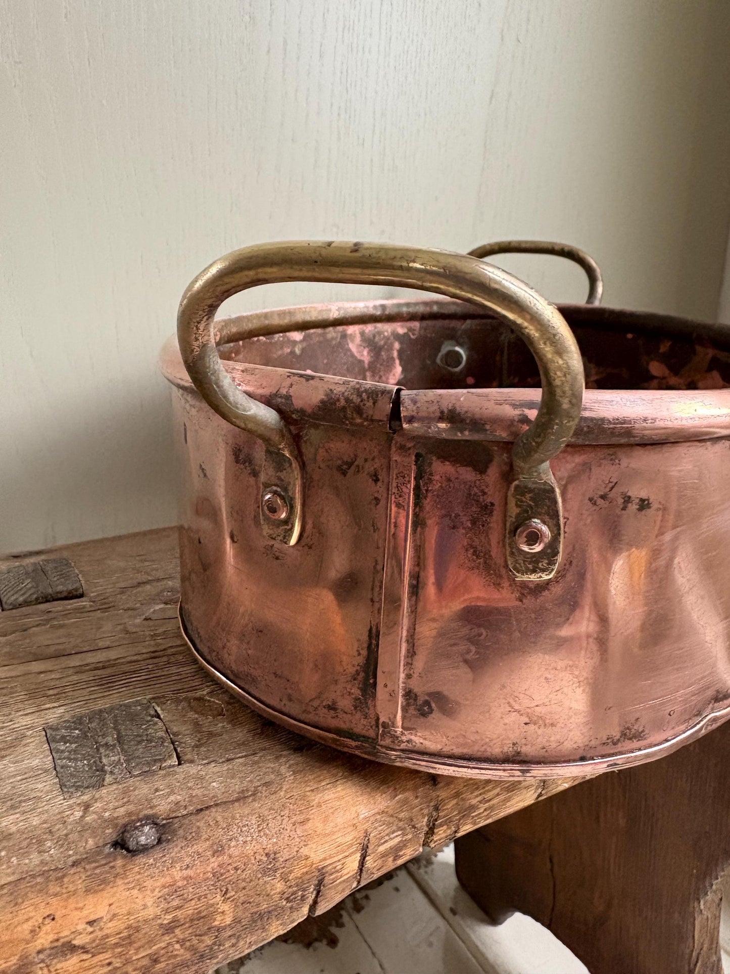 Small Oval Copper Planter, Copper Pan