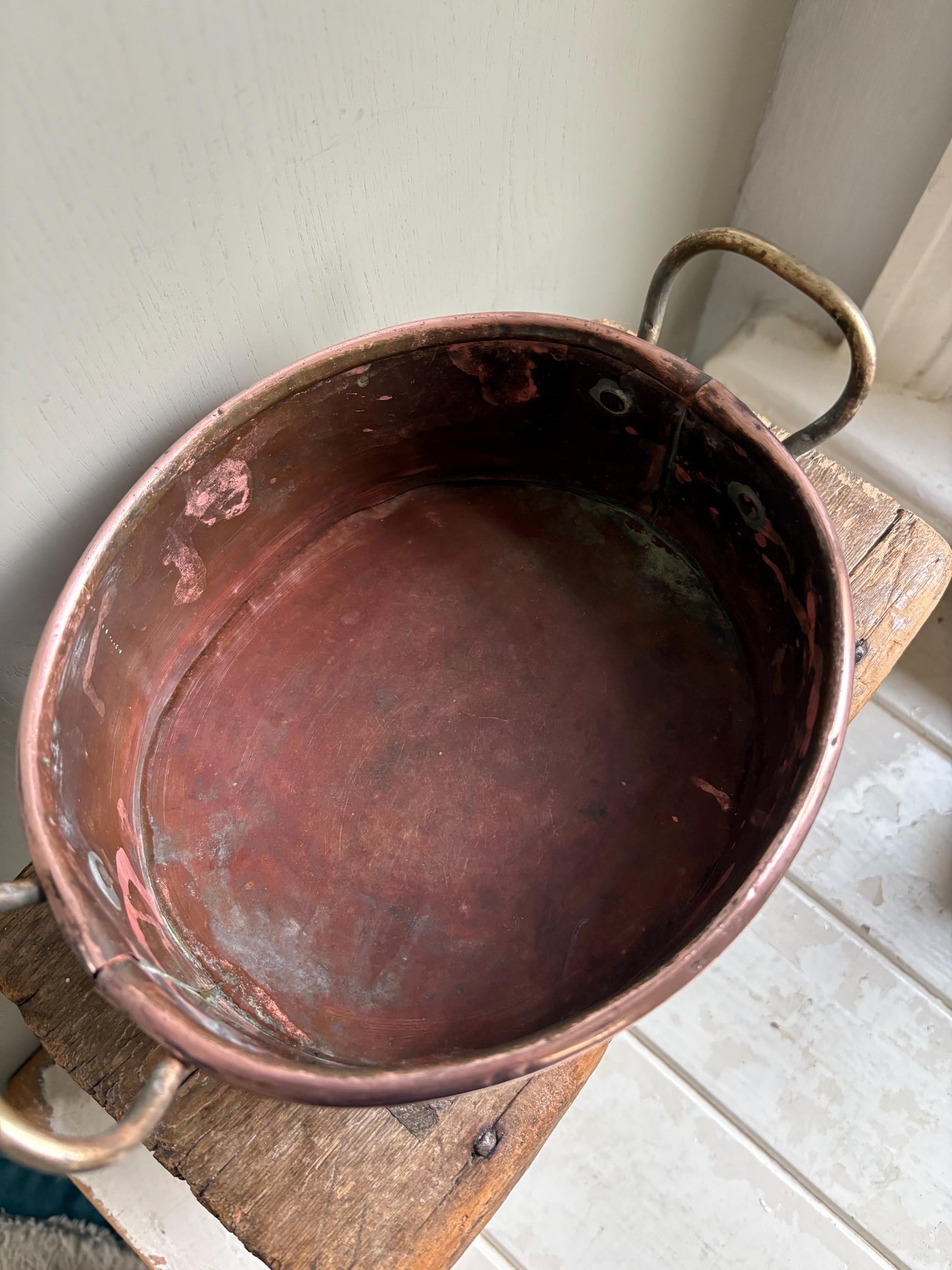 Small Oval Copper Planter, Copper Pan