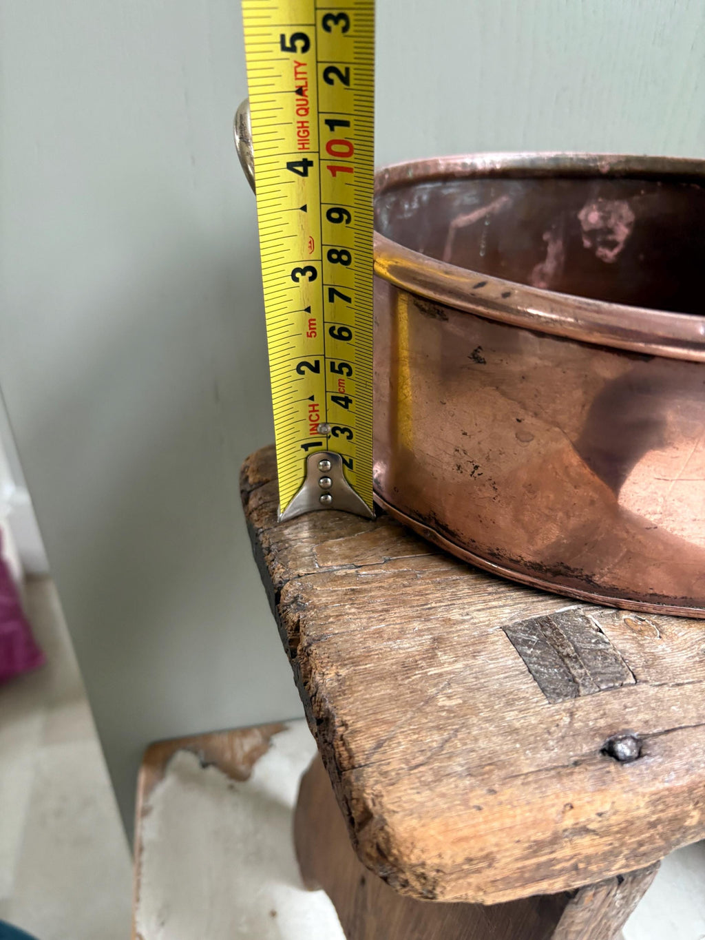 Small Oval Copper Planter, Copper Pan