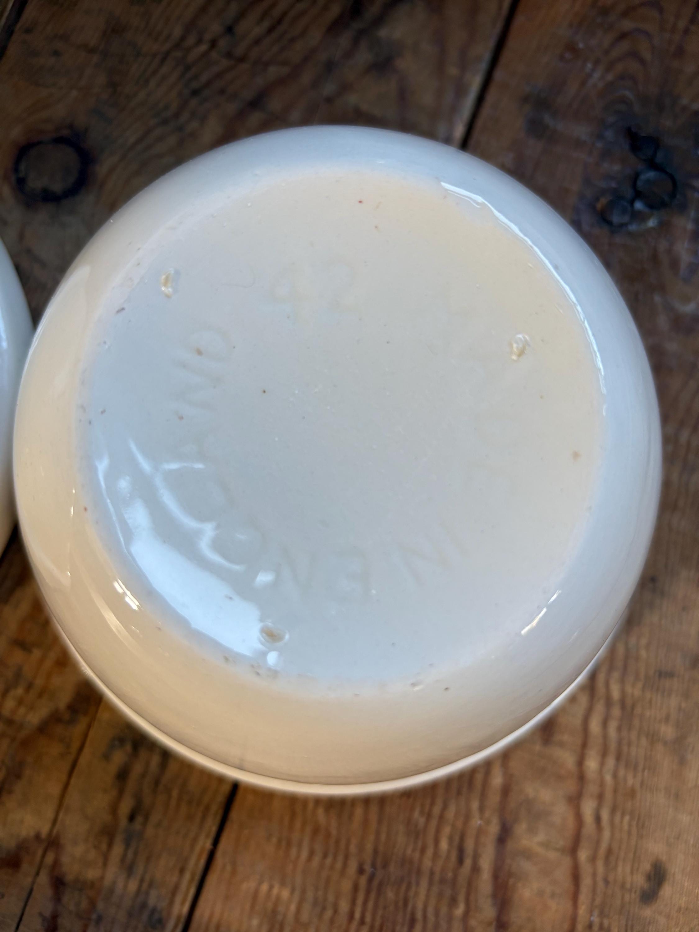 Set of Two Vintage Made in England Pudding Bowls: Kitchenalia