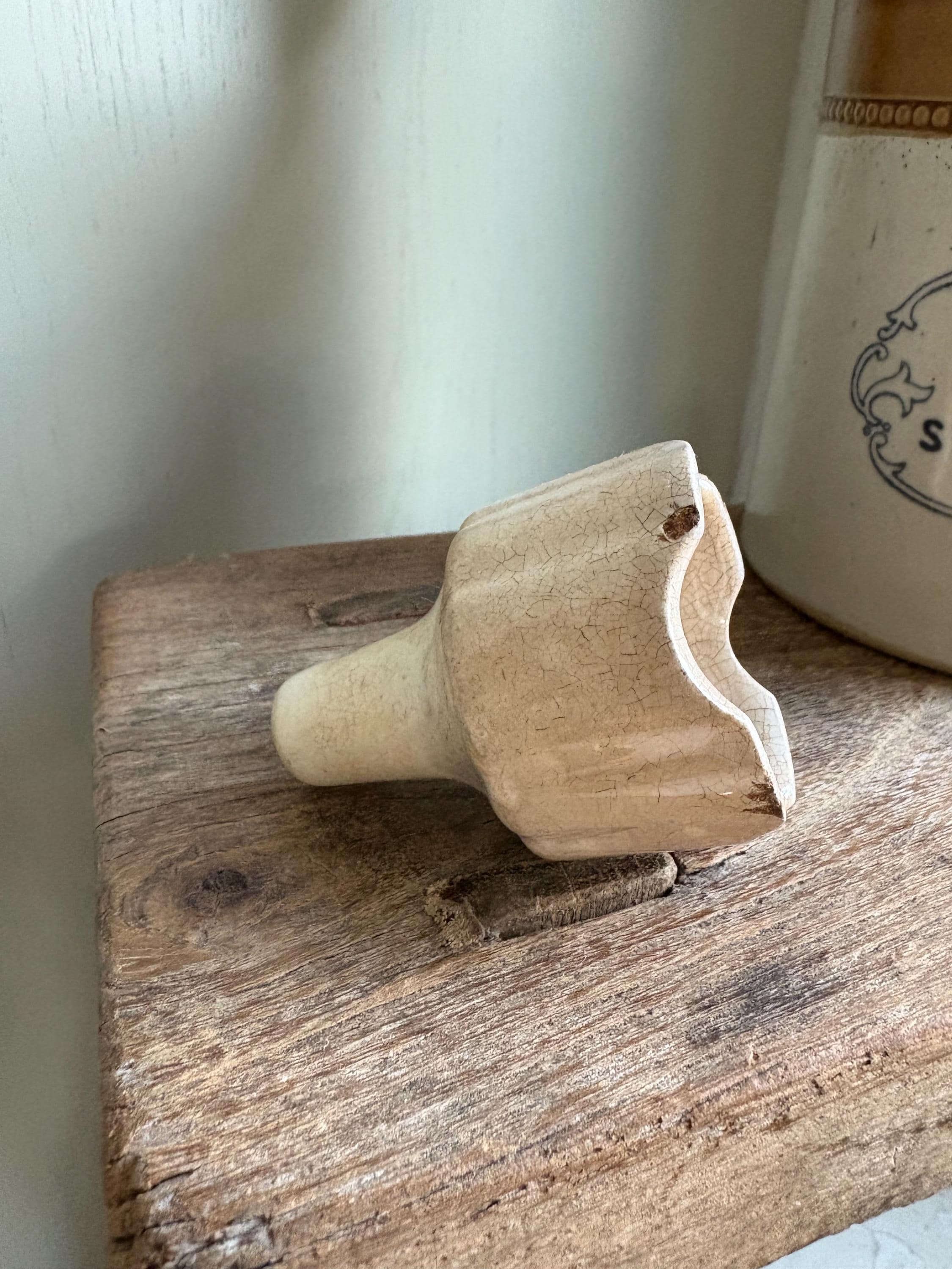 Vintage Ironstone Pie Funnel: Rustic Kitchenalia Decor