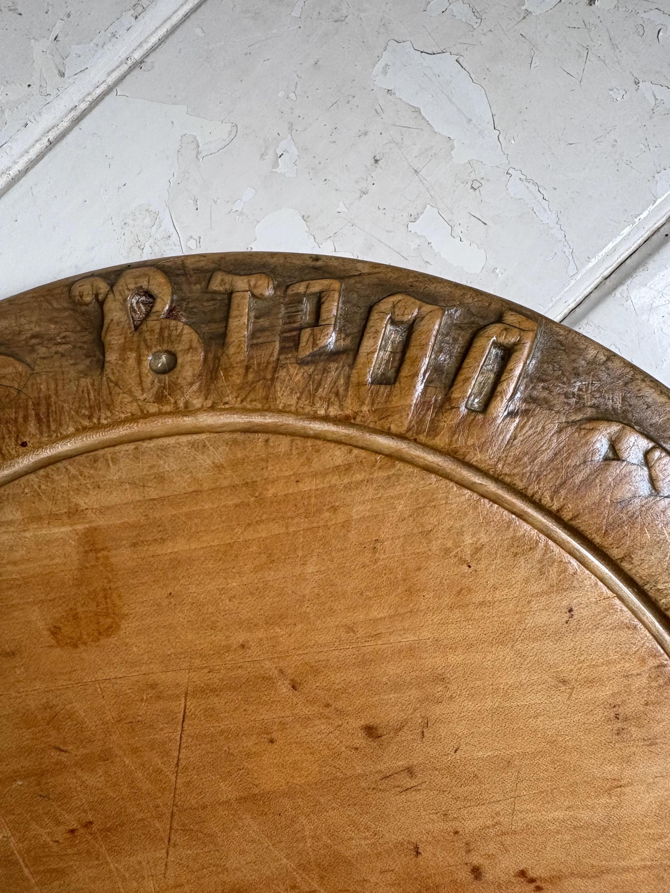Vintage Carved Bread Board.