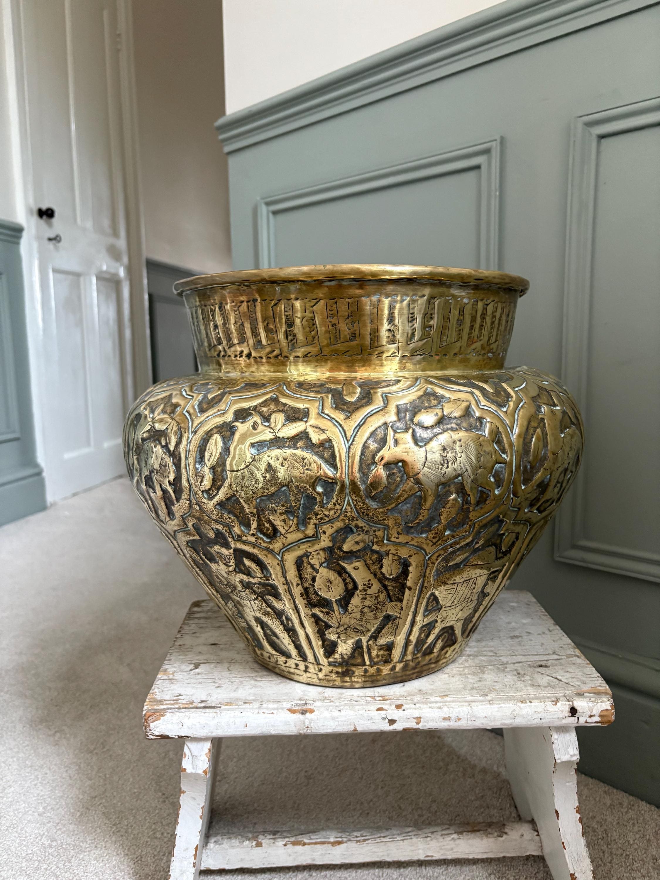 Very Large Indian Jardiniere.