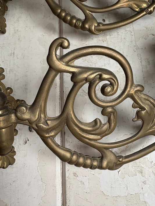 Brass Piano Scounces, Candlesticks, Home Decor