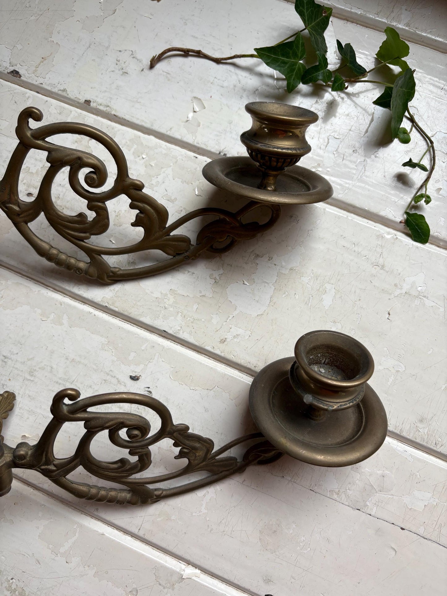 Brass Piano Scounces, Candlesticks, Home Decor