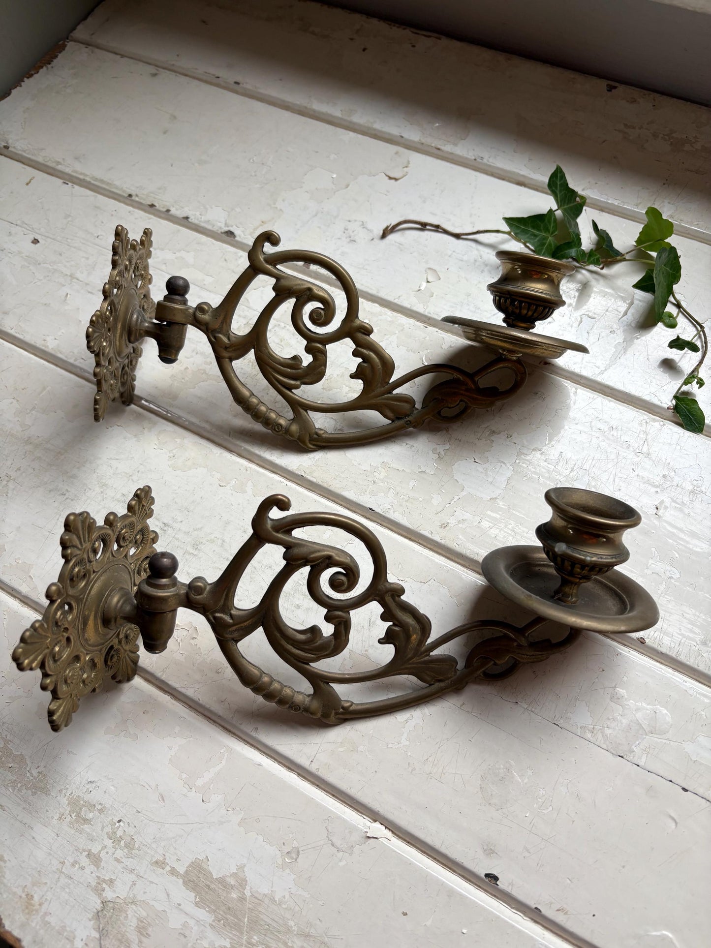 Brass Piano Scounces, Candlesticks, Home Decor