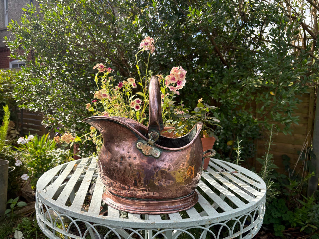 Small Copper Coal Bucket