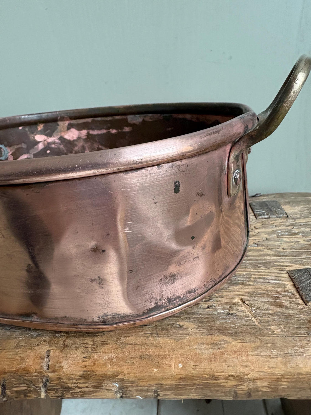 Small Oval Copper Planter, Copper Pan