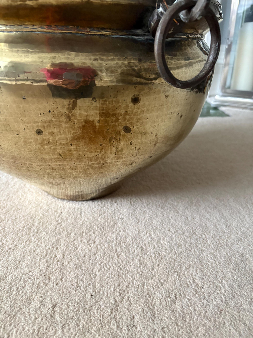 Enormous Brass Log Bin/Bucket, Large Brass Jardiniere