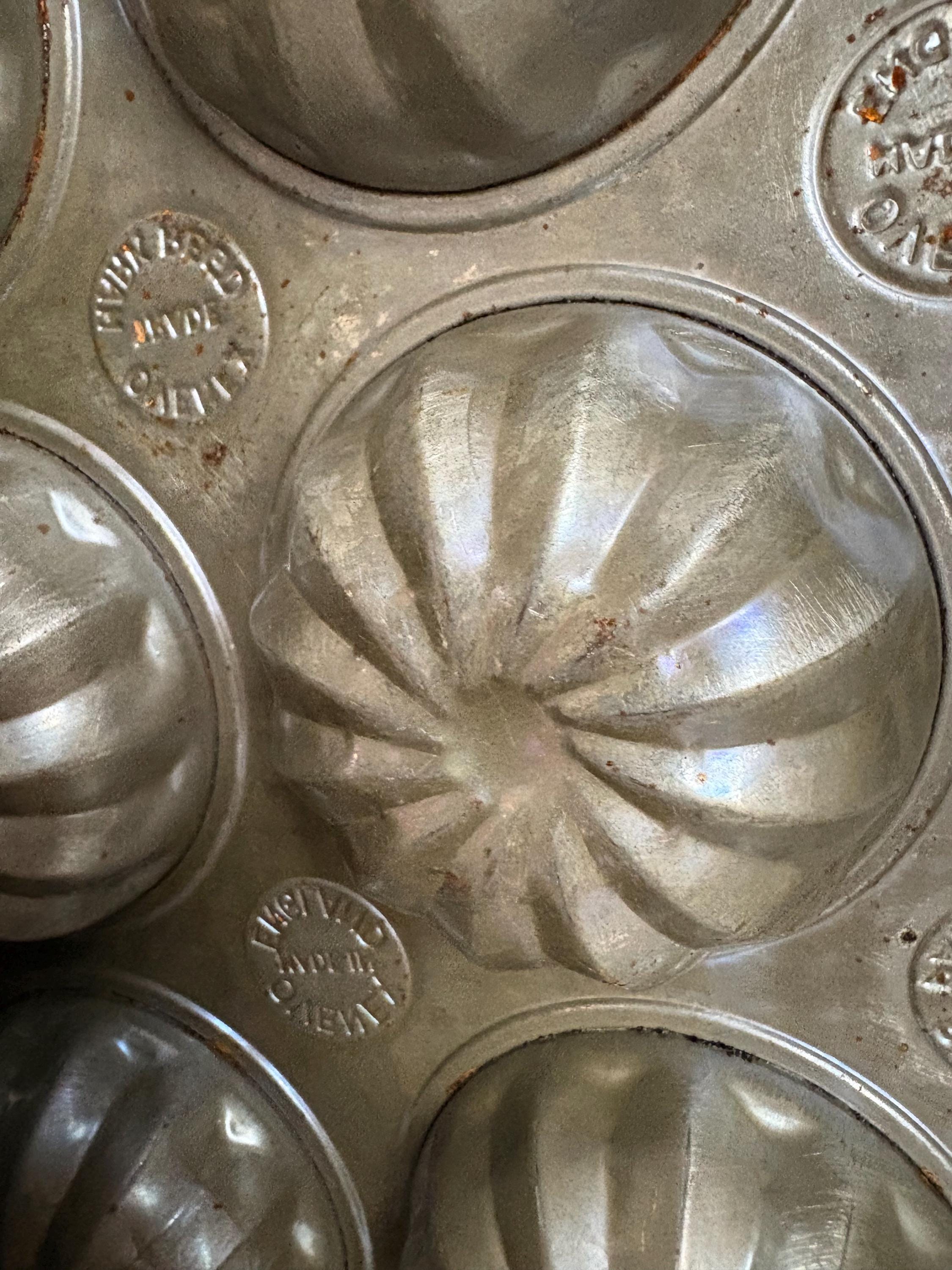 Set of TwoVintage Muffin Tray, Cupcake Tin, Mince pie Tins.