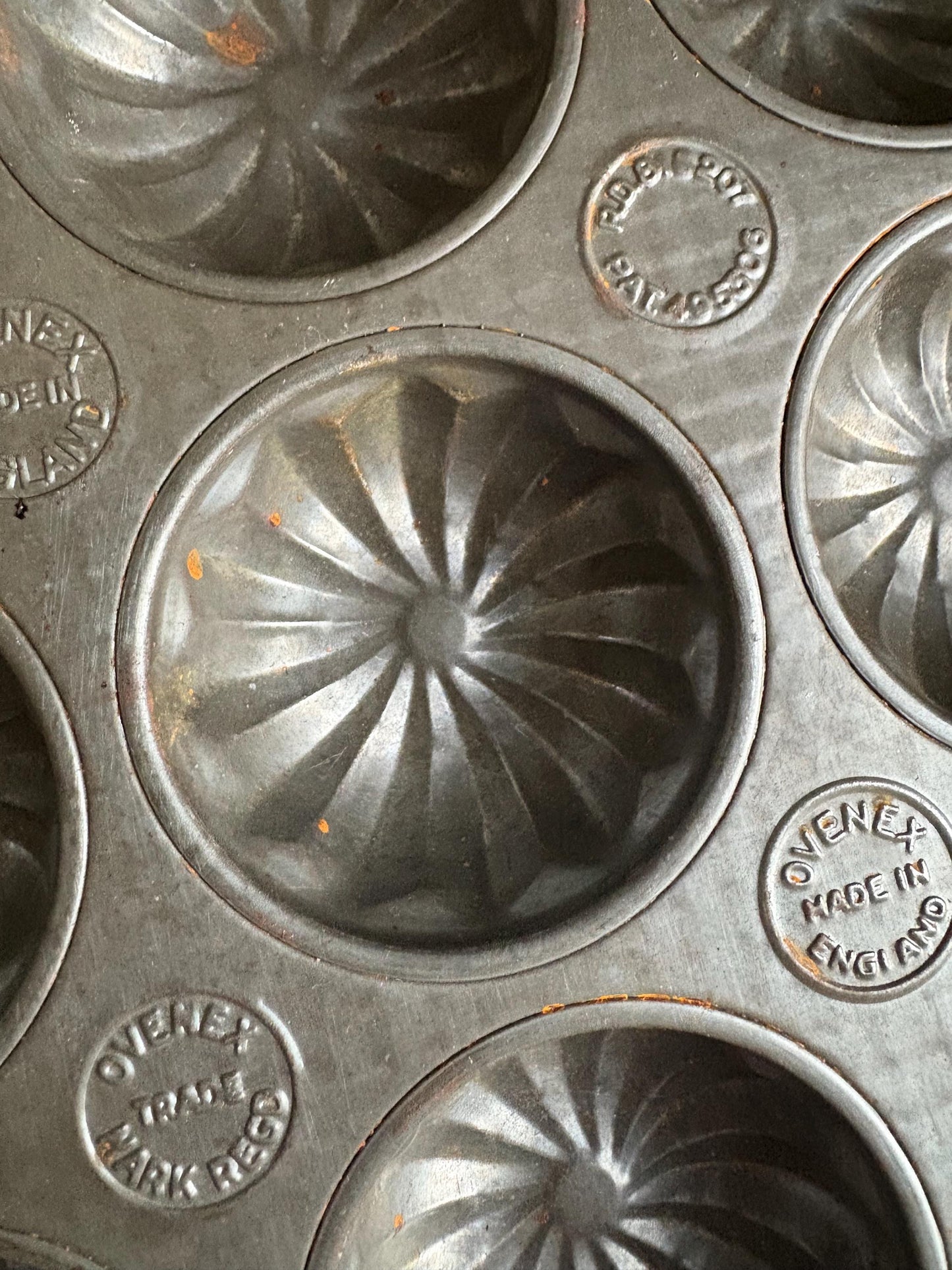 Set of TwoVintage Muffin Tray, Cupcake Tin, Mince pie Tins.