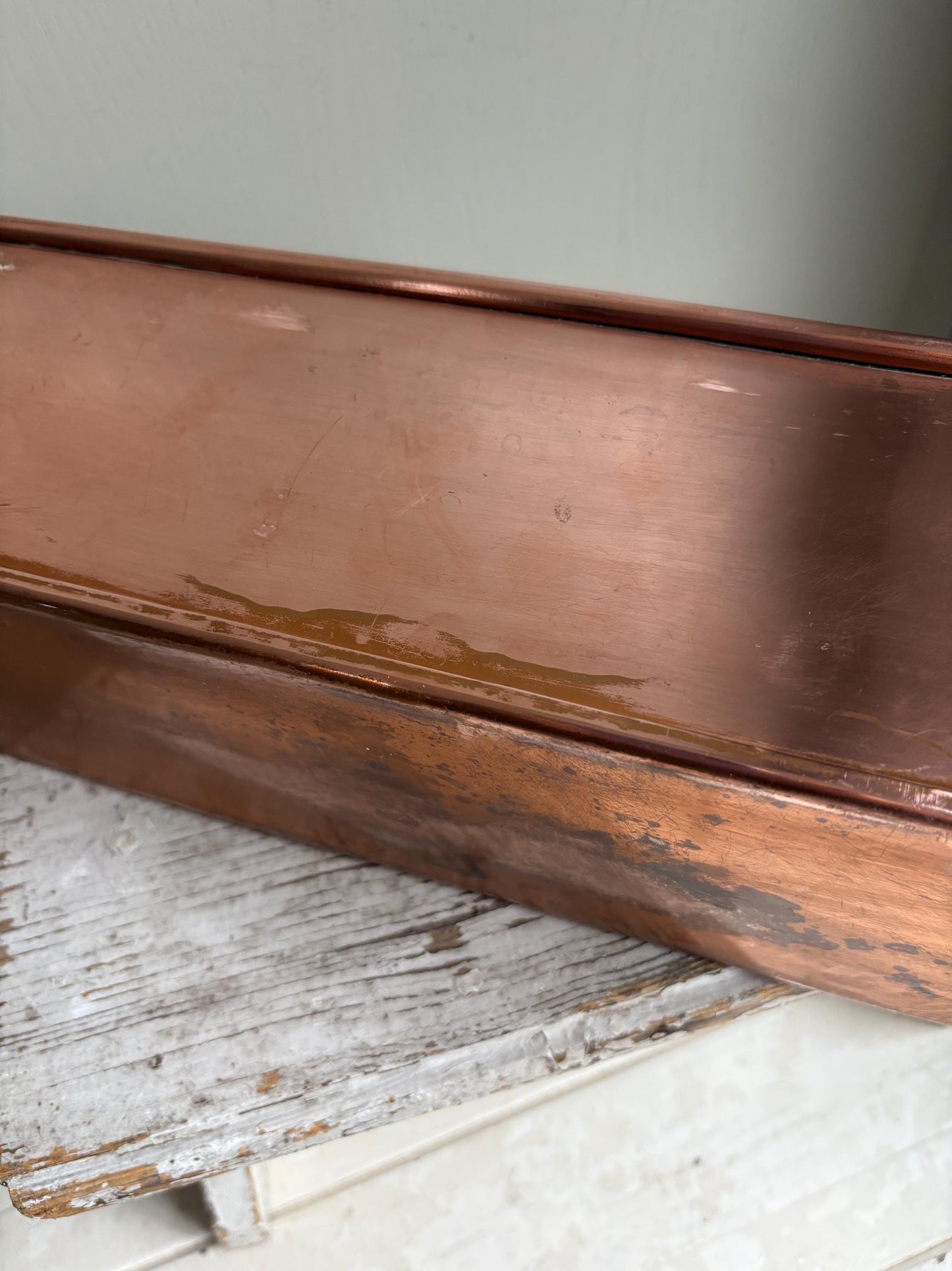Copper Trough, Copper Planter, Windowsill Planter.