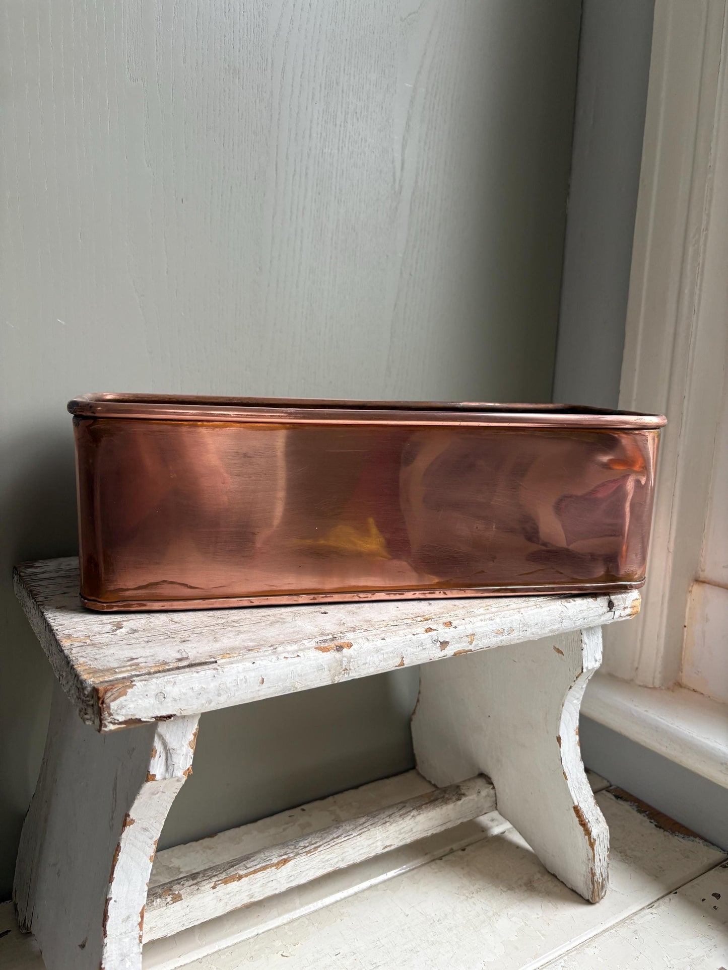 Copper Trough, Copper Planter, Windowsill Planter.