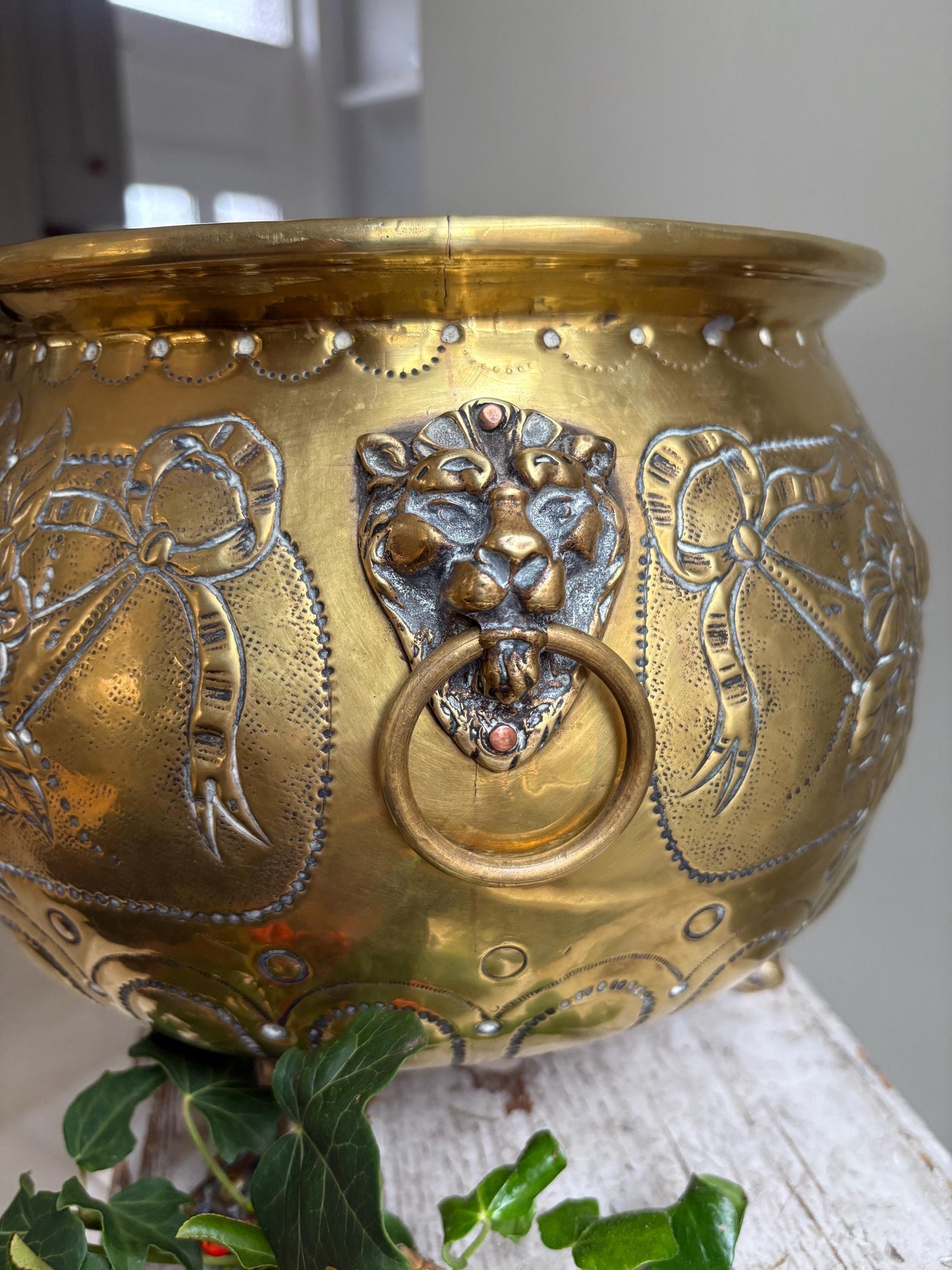 Victorian Brass Jardiniere