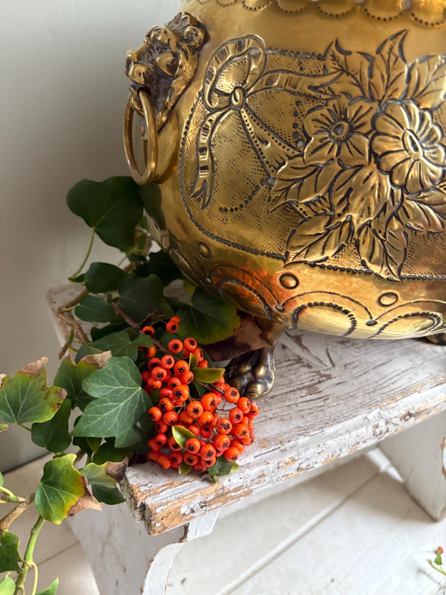 Victorian Brass Jardiniere