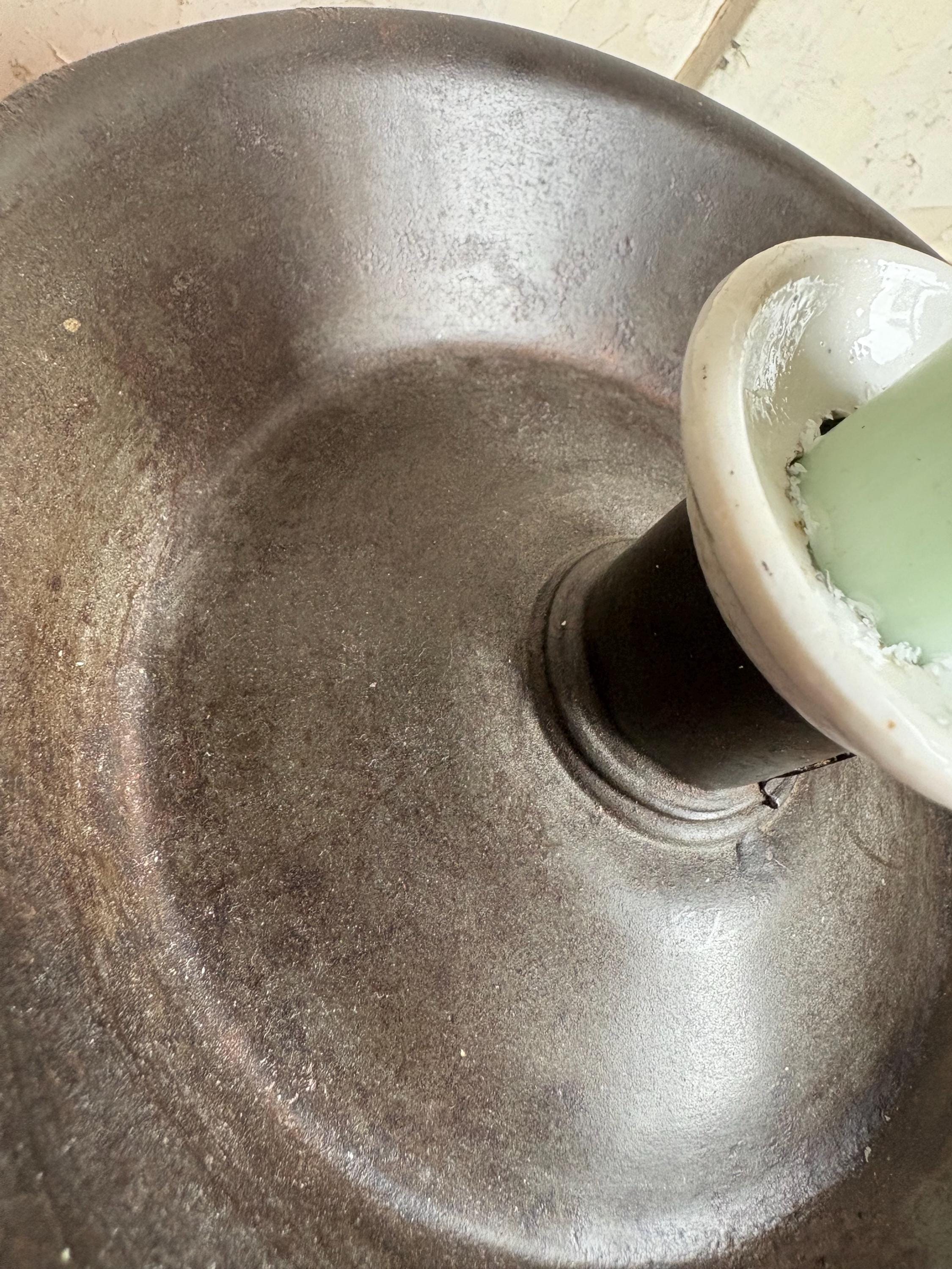 Vintage metal candle holder, Chamberstick holder.