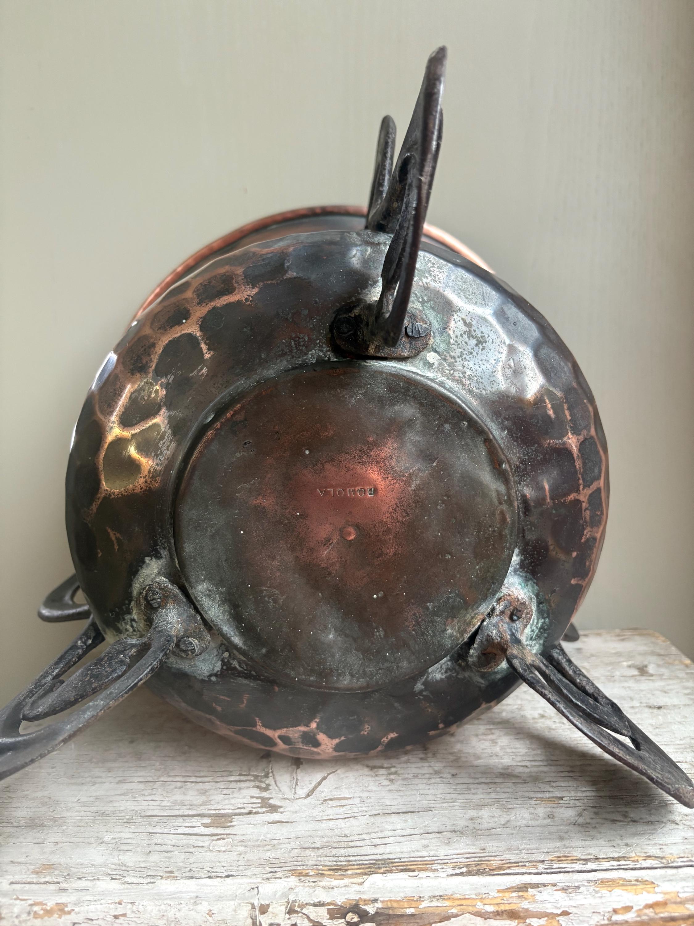 Arts and Crafts Copper Jardinere, Log Bin, Copper Planter.