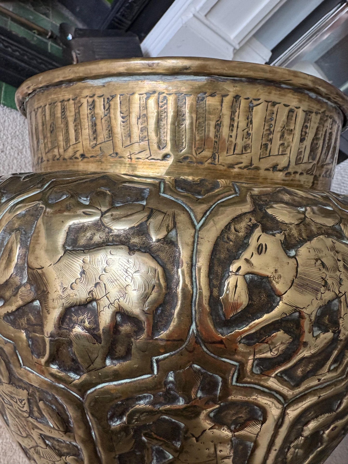 Very Large Indian Jardiniere.