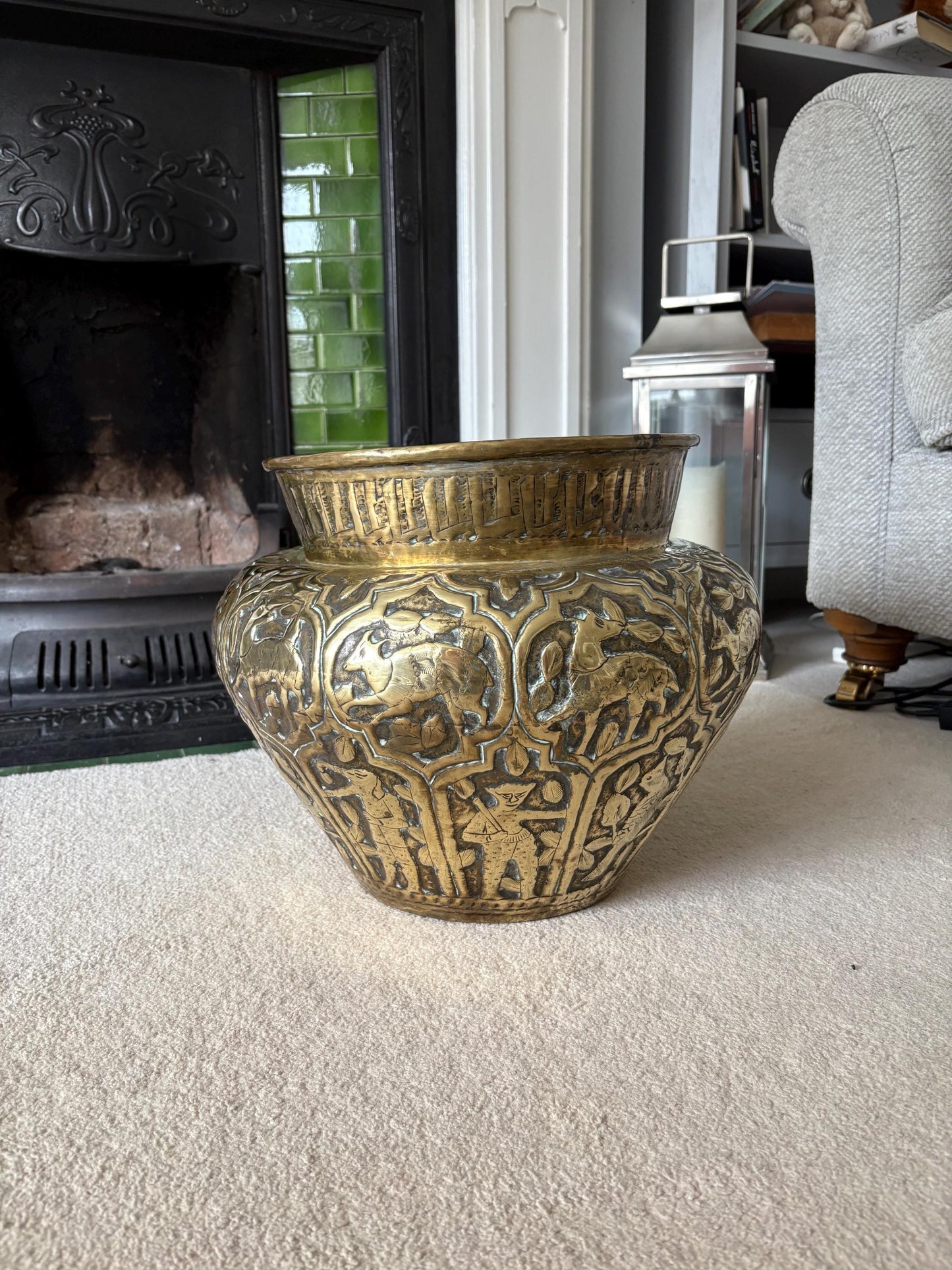 Very Large Indian Jardiniere.