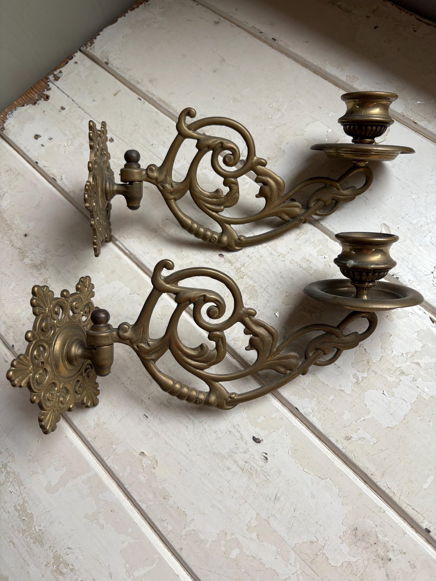 Brass Piano Scounces, Candlesticks, Home Decor