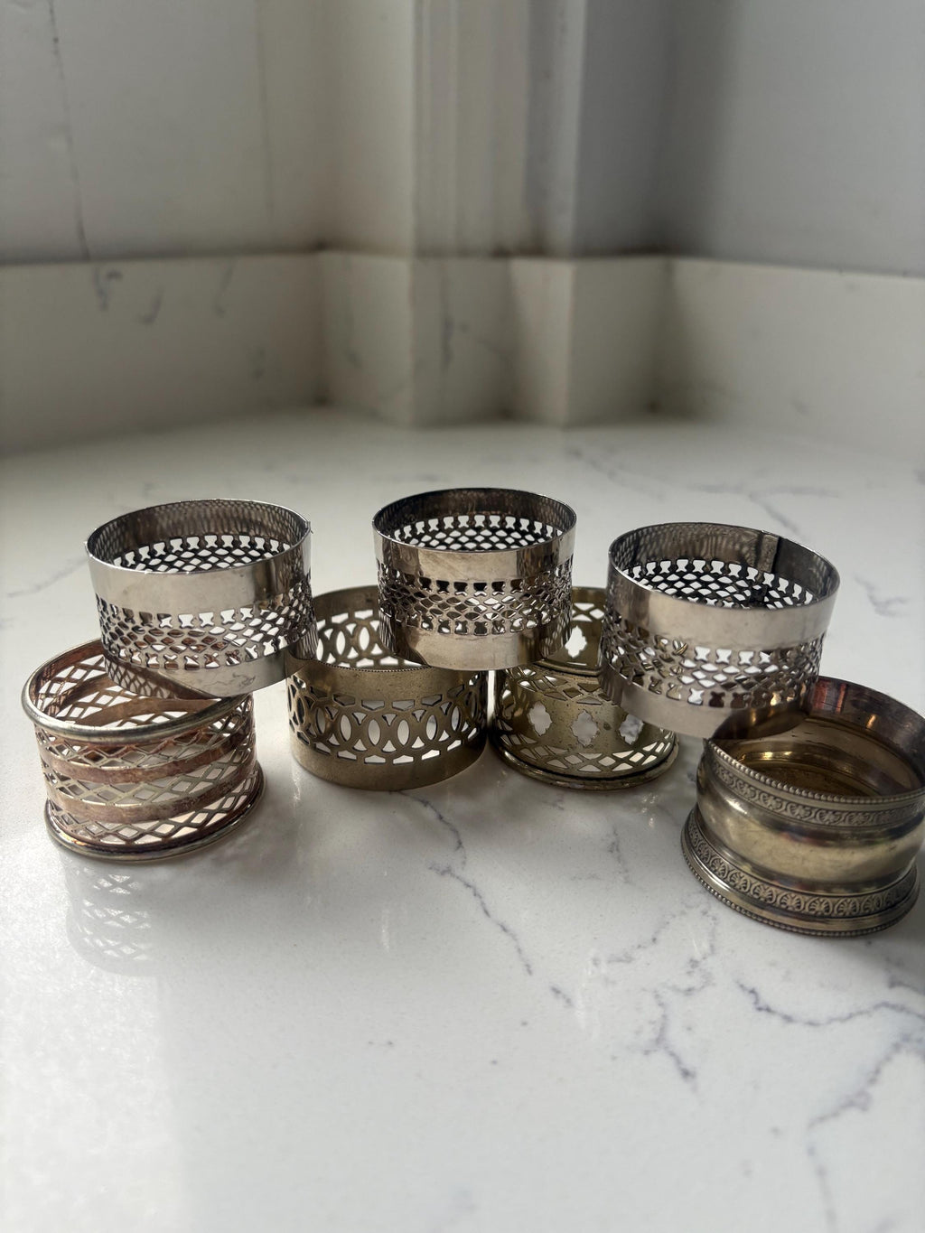 Seven Napkin/Serviette Rings