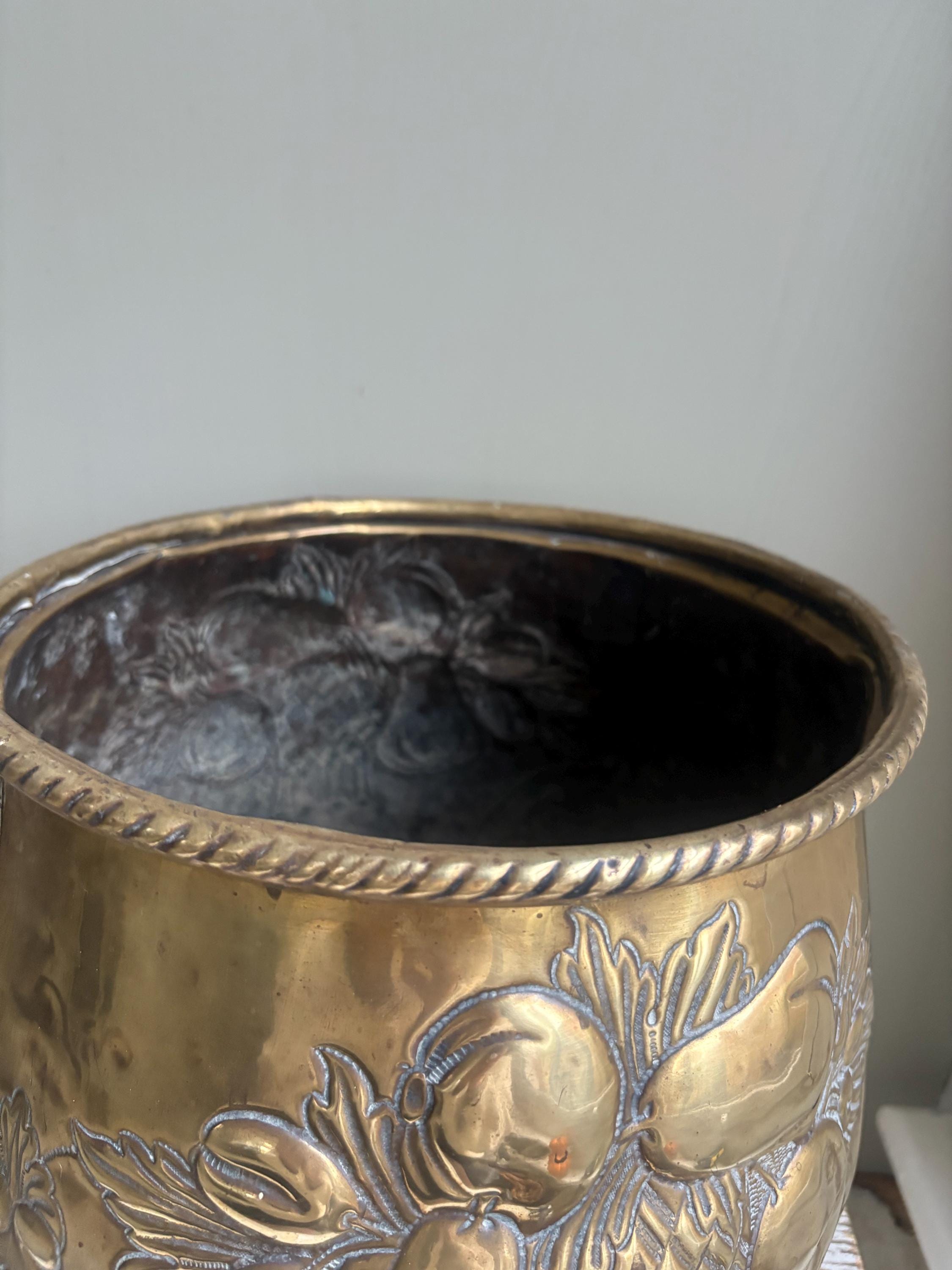 Large Brass Planter/Jardinere