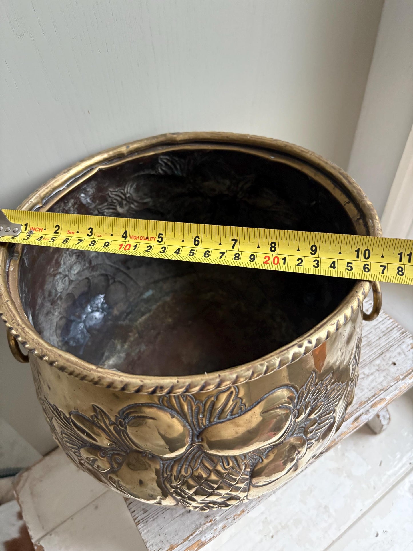 Large Brass Planter/Jardinere
