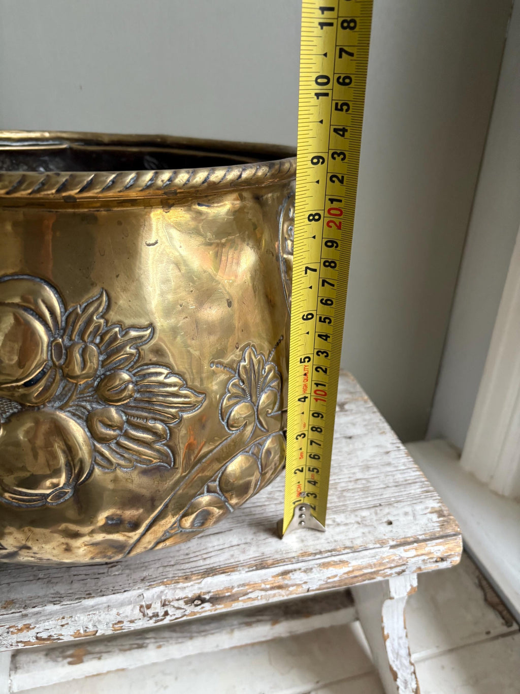 Large Brass Planter/Jardinere