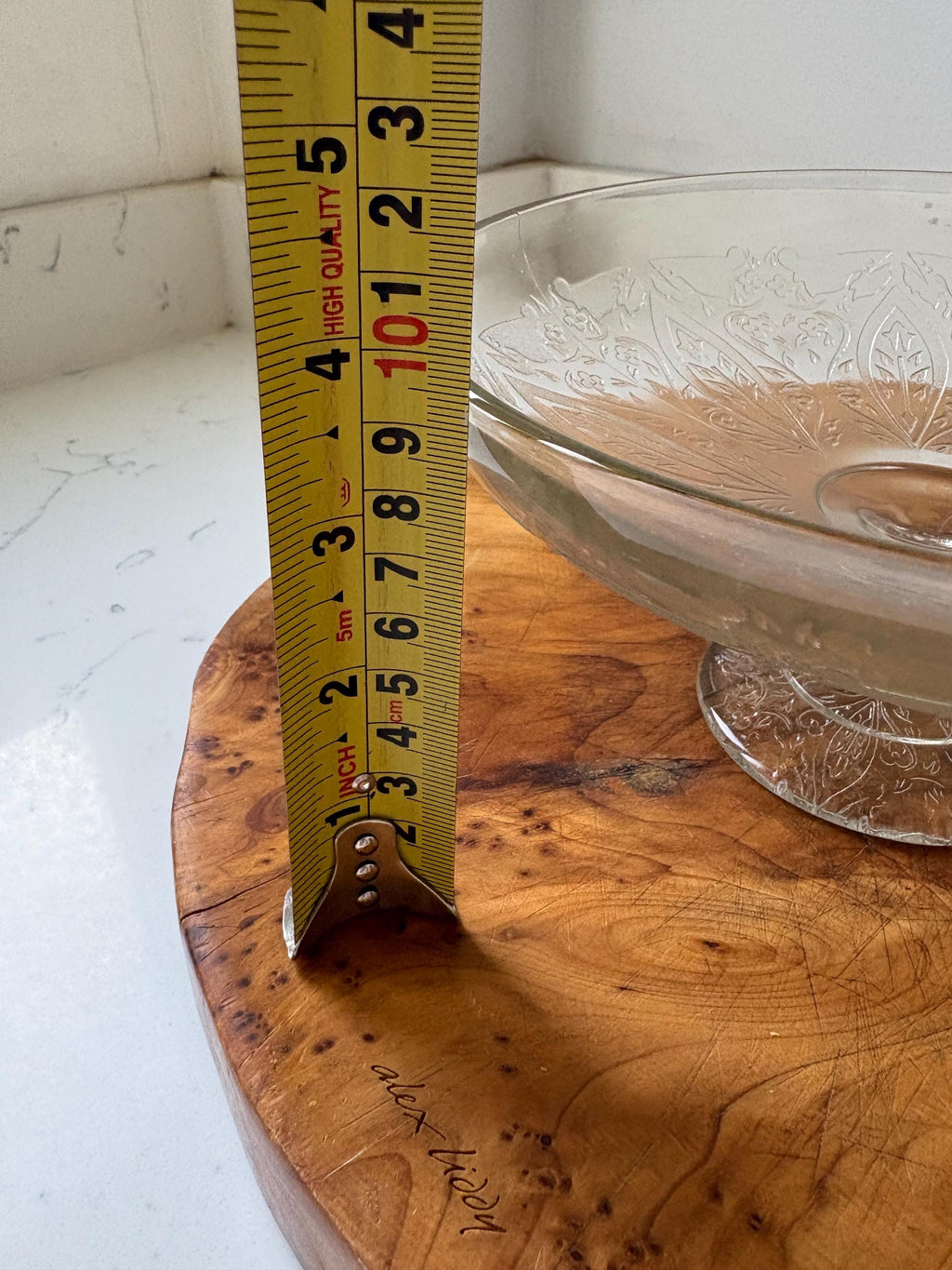 Vintage Glass Cake Stand