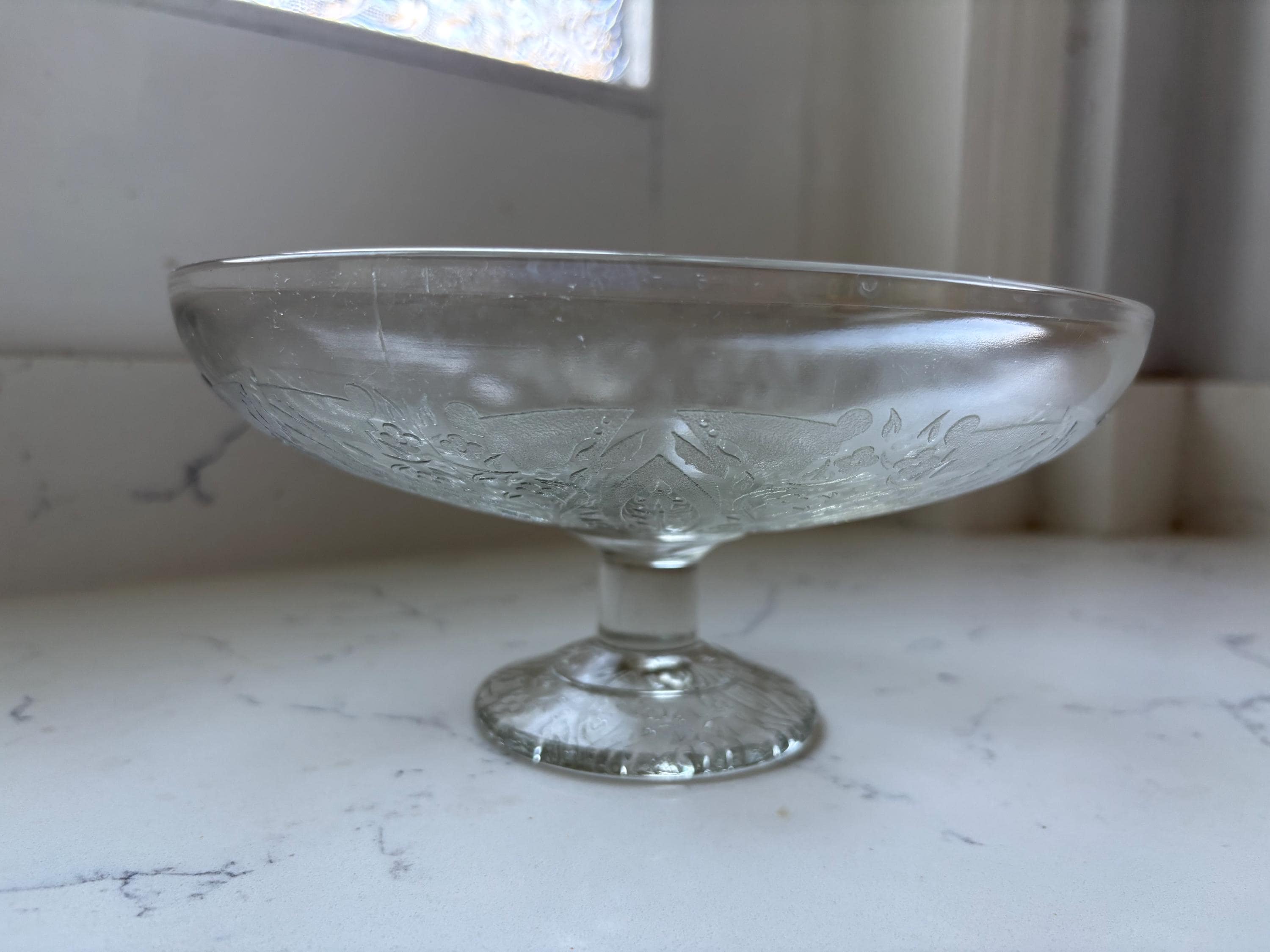 Vintage Glass Cake Stand