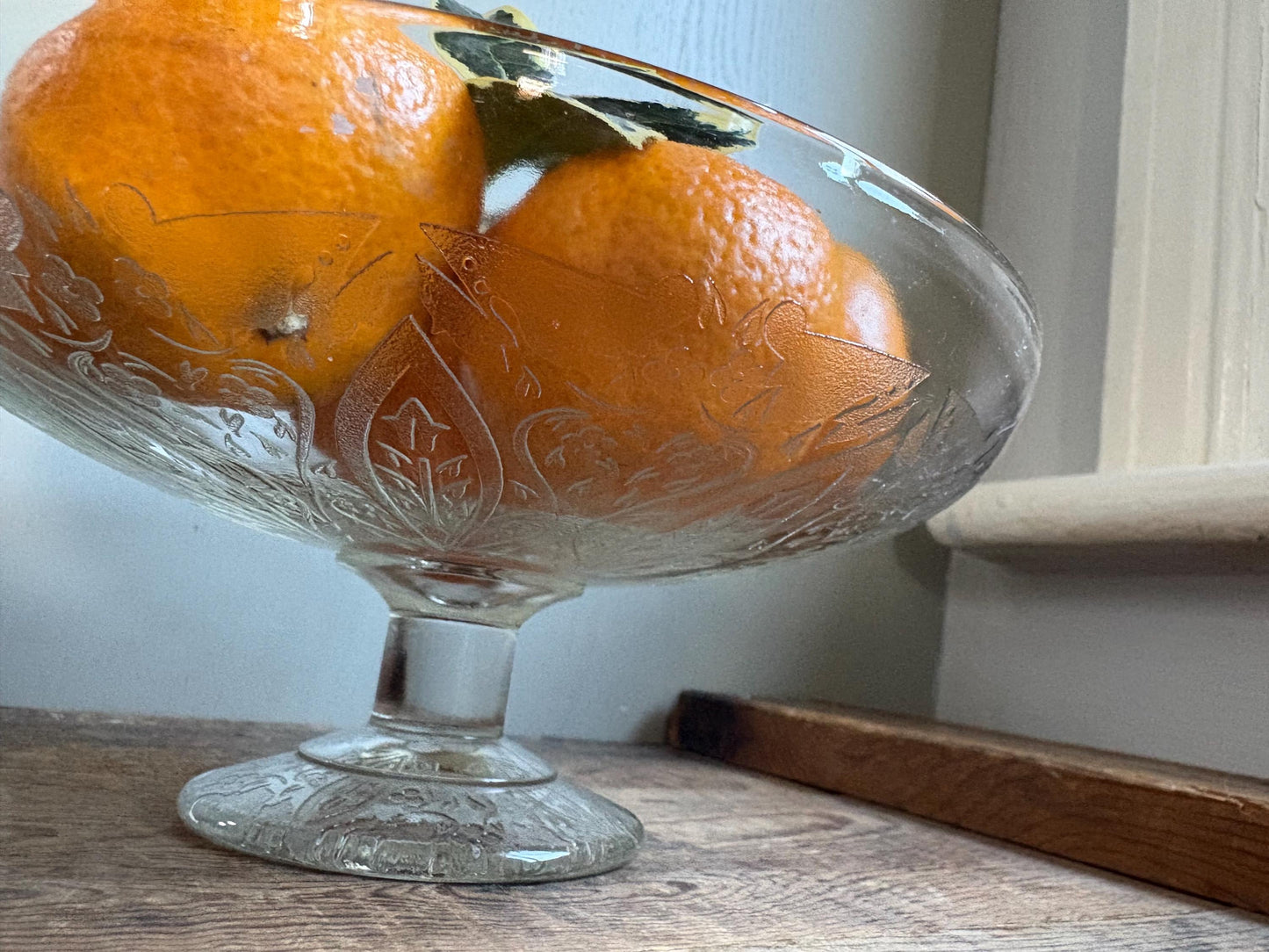 Vintage Glass Cake Stand