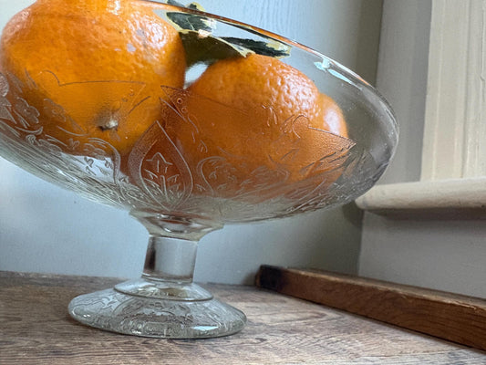 Vintage Glass Cake Stand