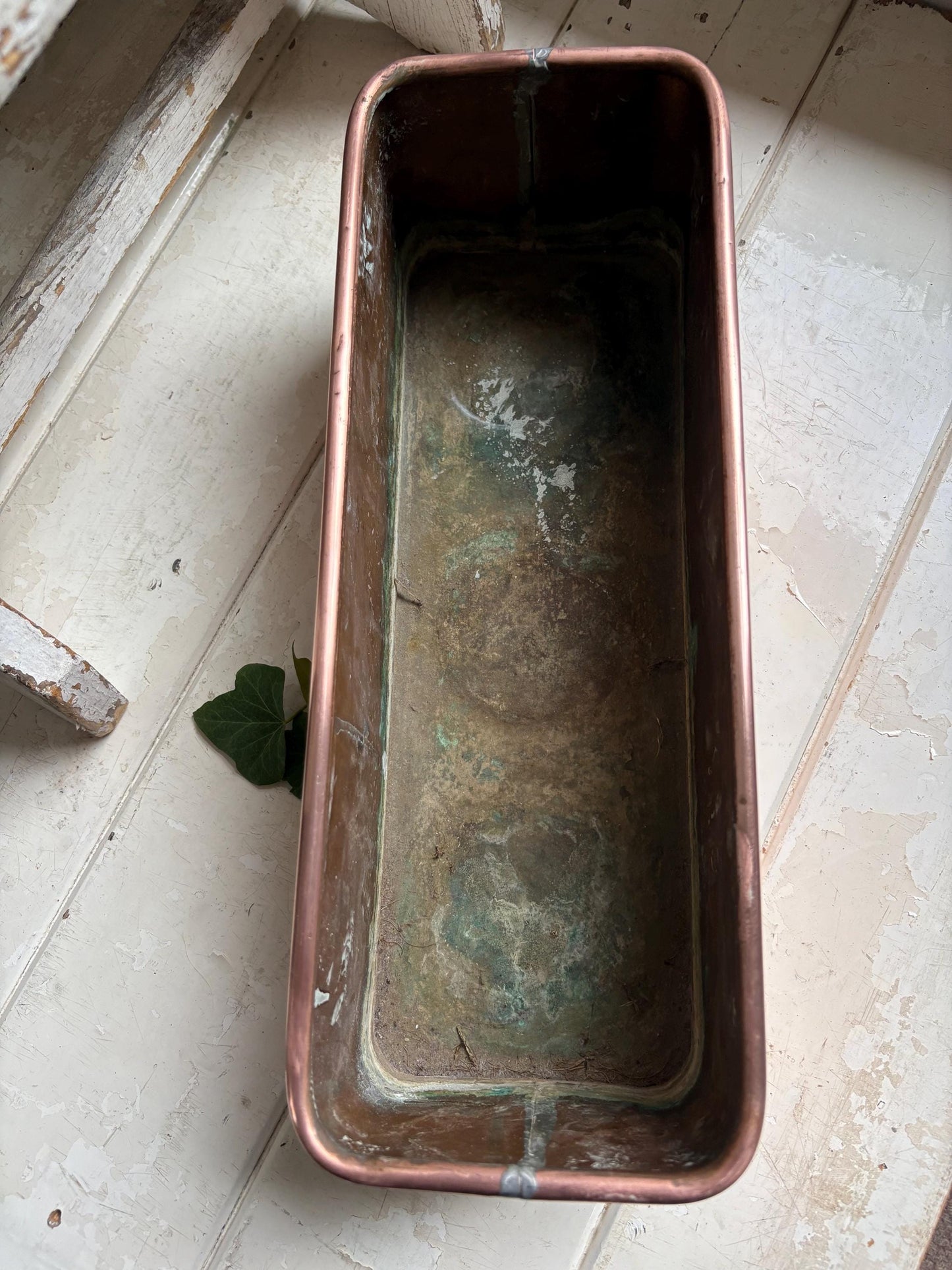 Copper Trough, Copper Planter, Windowsill Planter.