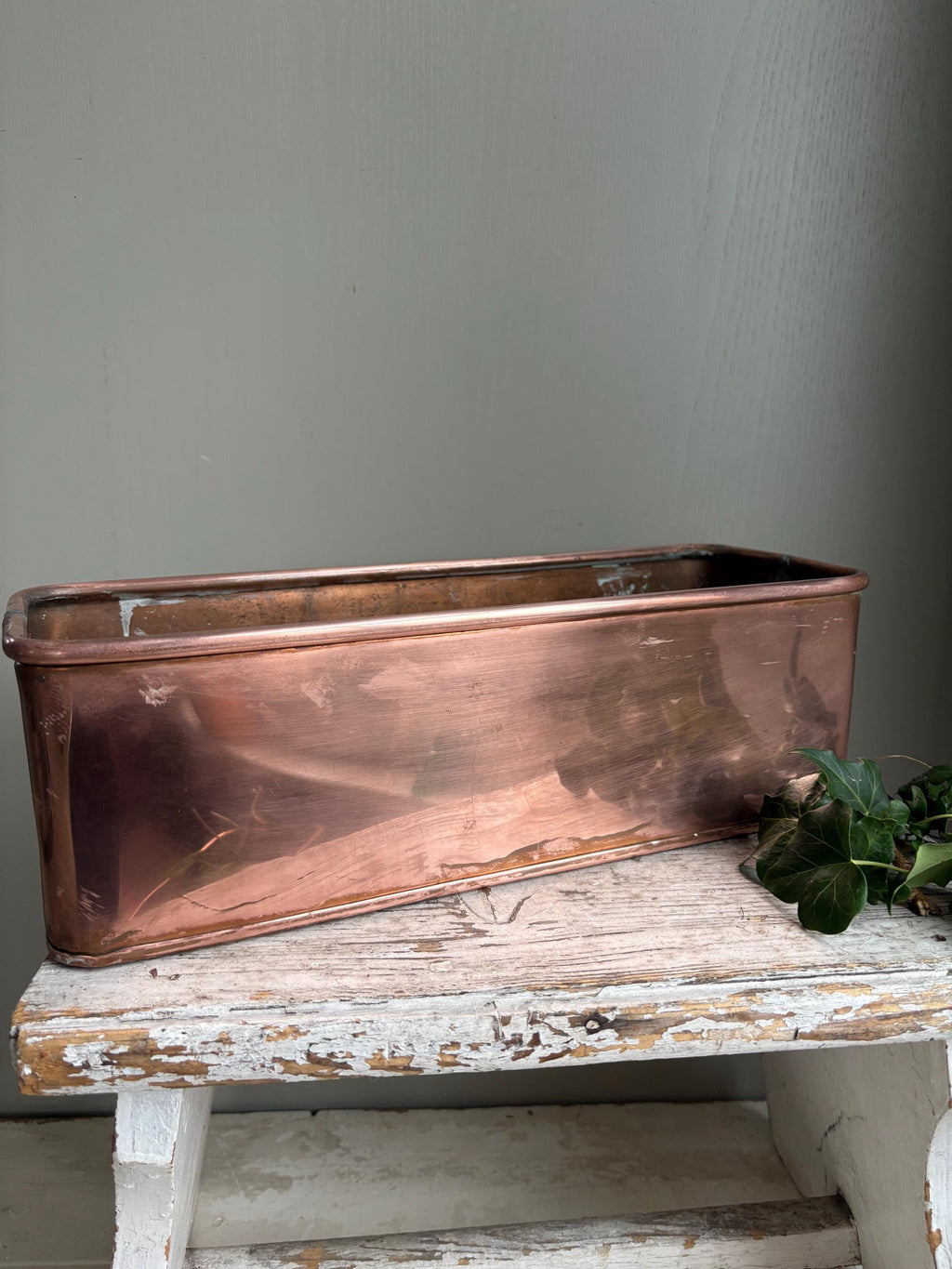 Copper Trough, Copper Planter, Windowsill Planter.