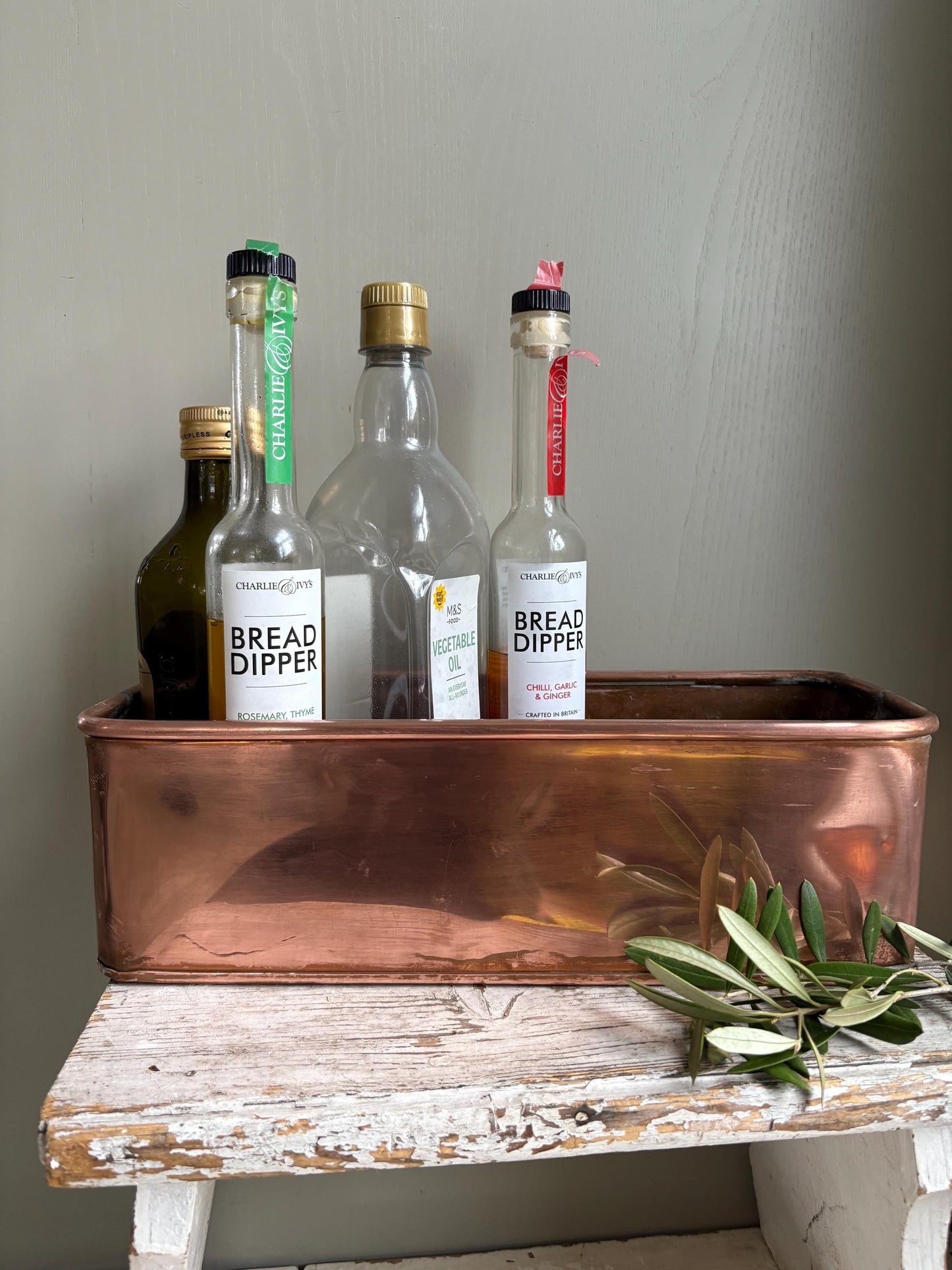 Copper Trough, Copper Planter, Windowsill Planter.