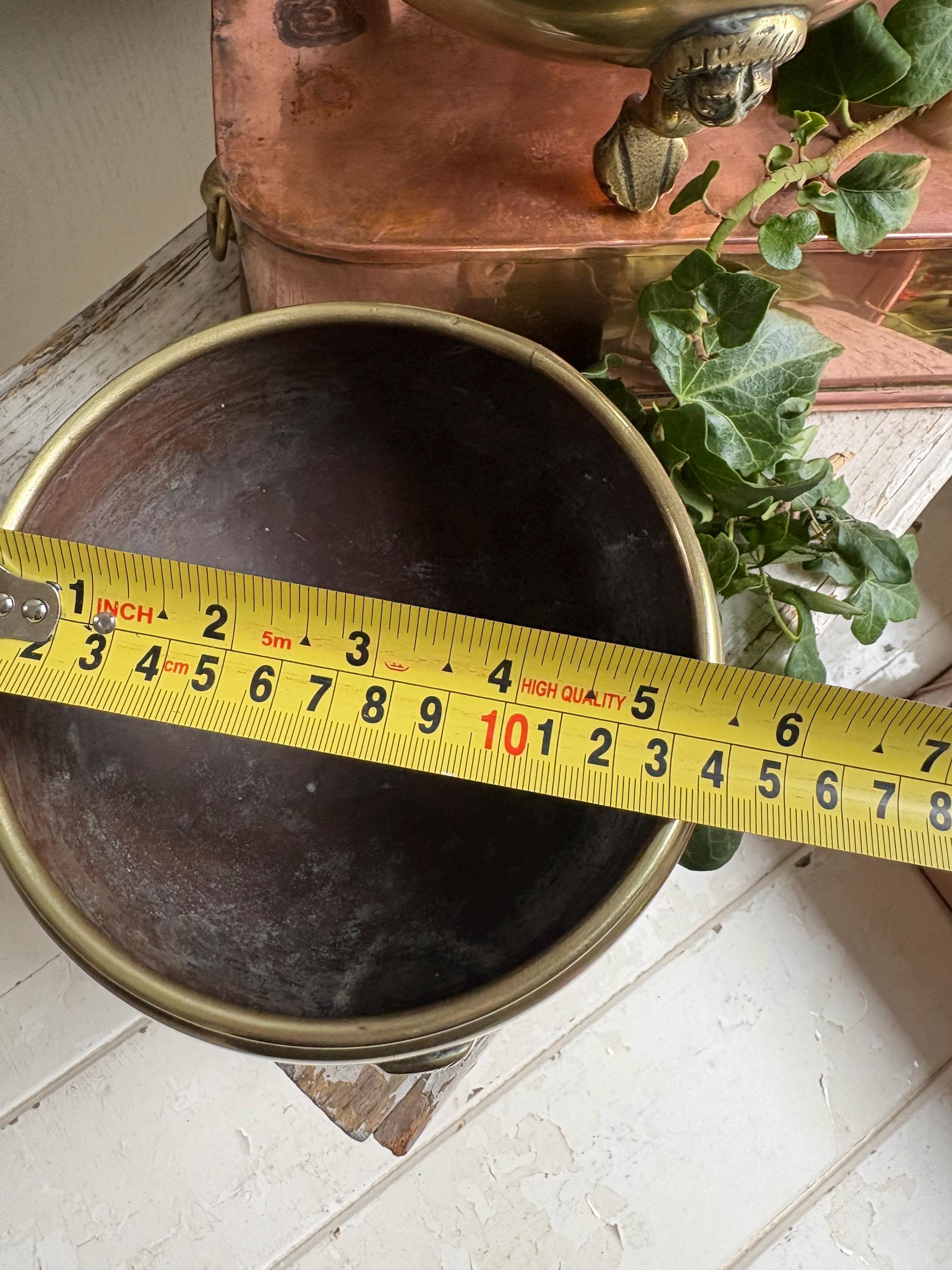 Set of TWO Brass Footed Bowls.